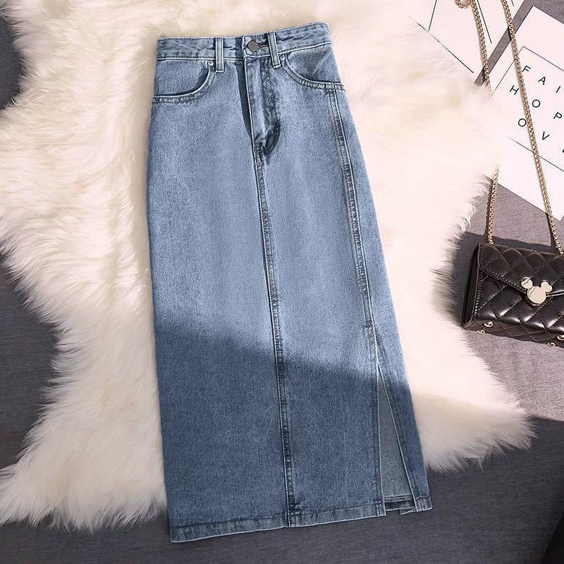 Alamode By Akanksha Rubello Maxi Statement Denim Skirt