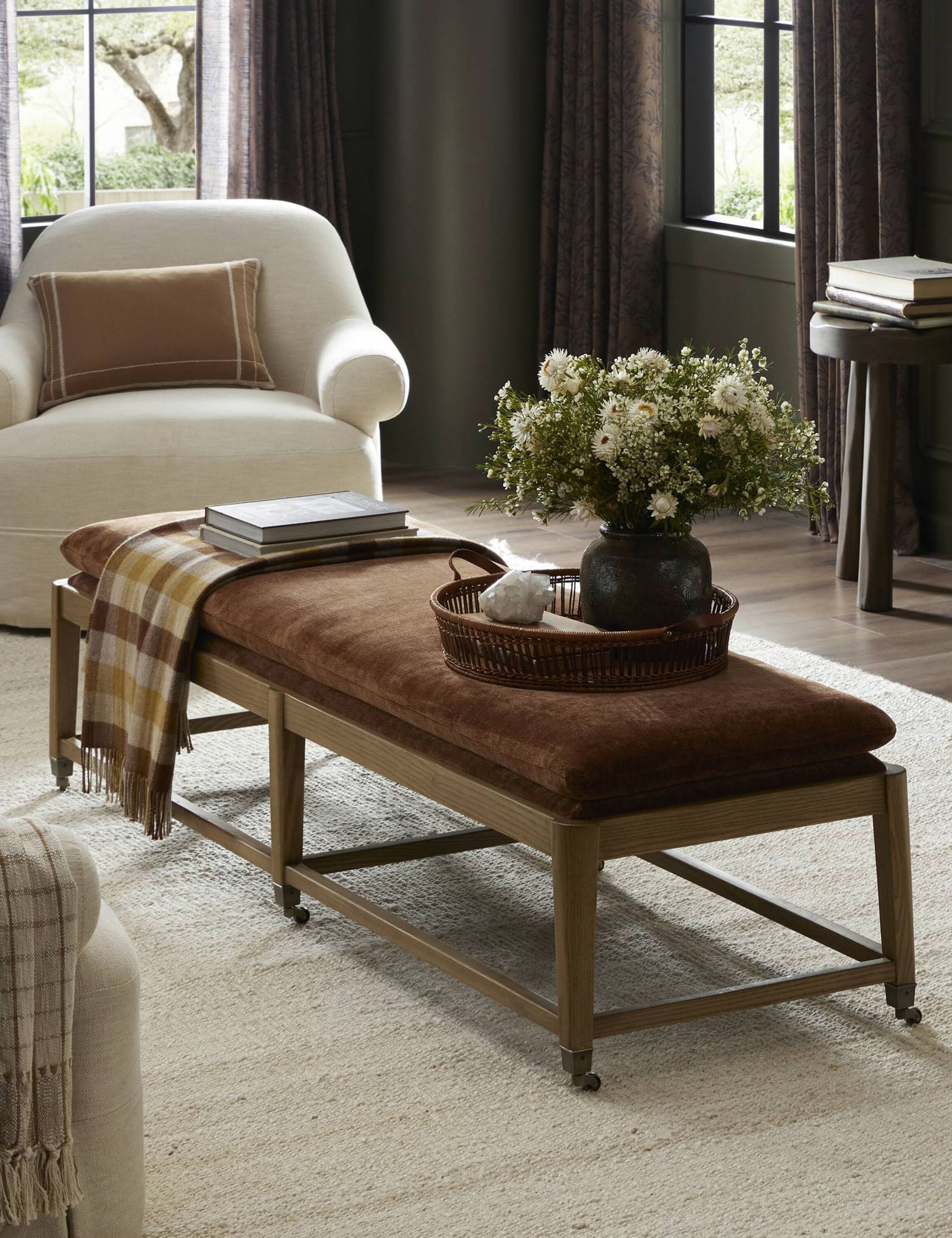 Lulu and Georgia Eleanor Bench by Amber Lewis x Four Hands - view 2