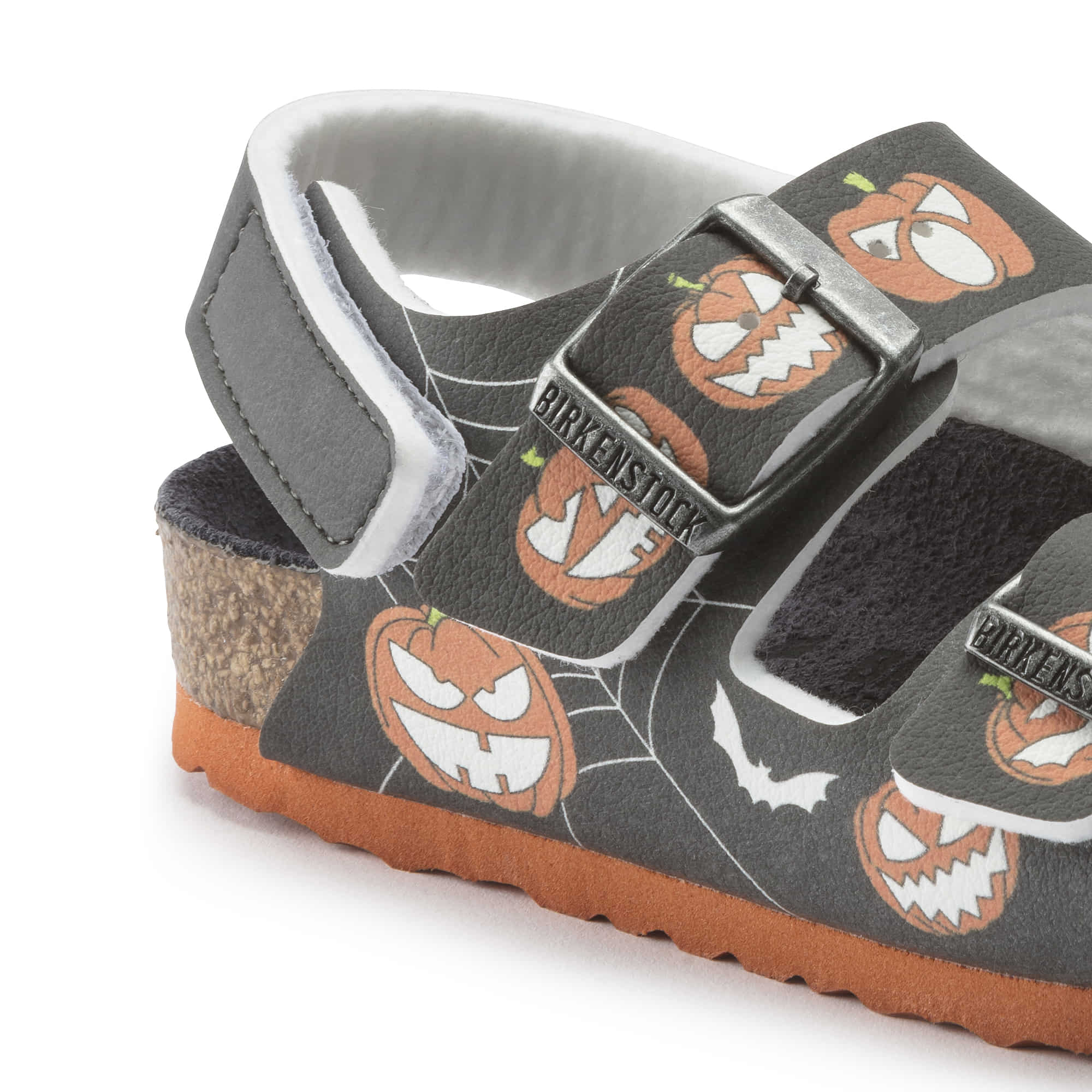Birkenstock Milano Kids Birko-Flor – Black Black/Halloween Pumpkin Black - view 5