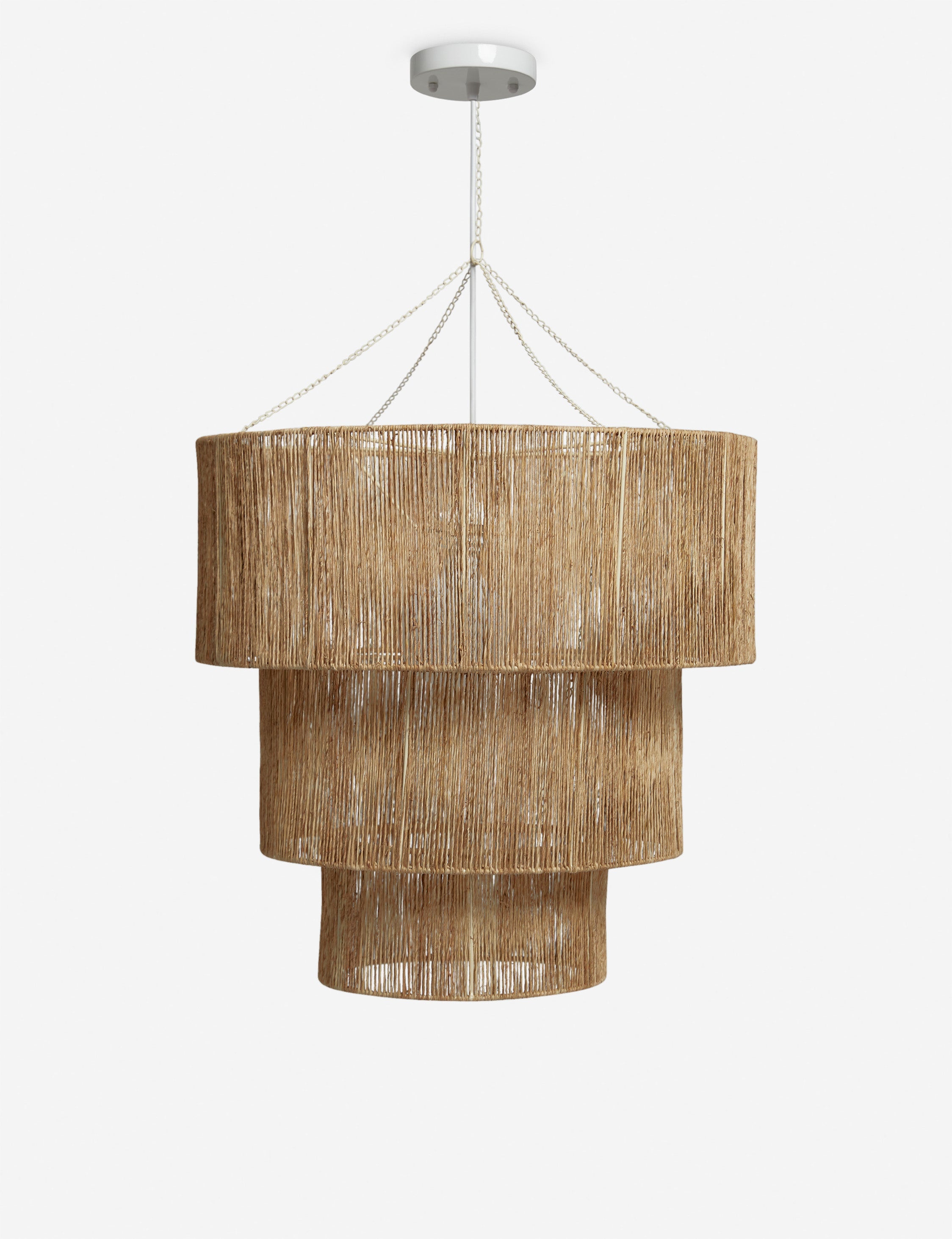 Chavette chandelier natural – Lulu and Georgia Chavette Chandelier, Natural