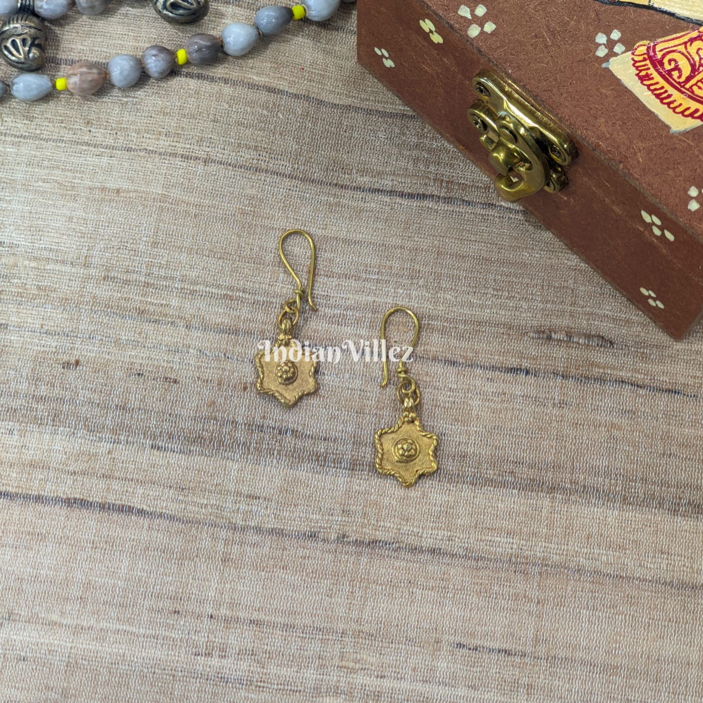IndianVillèz Handmade Dhokra Tribal Earring