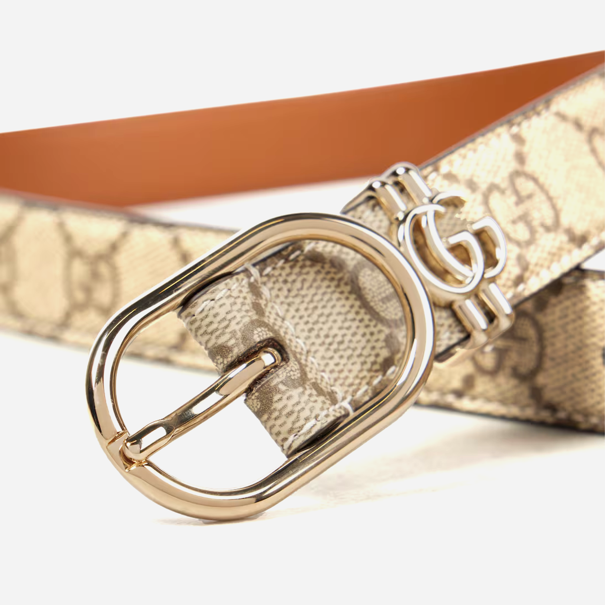Gucci GG Faux Leather Belt - view 2
