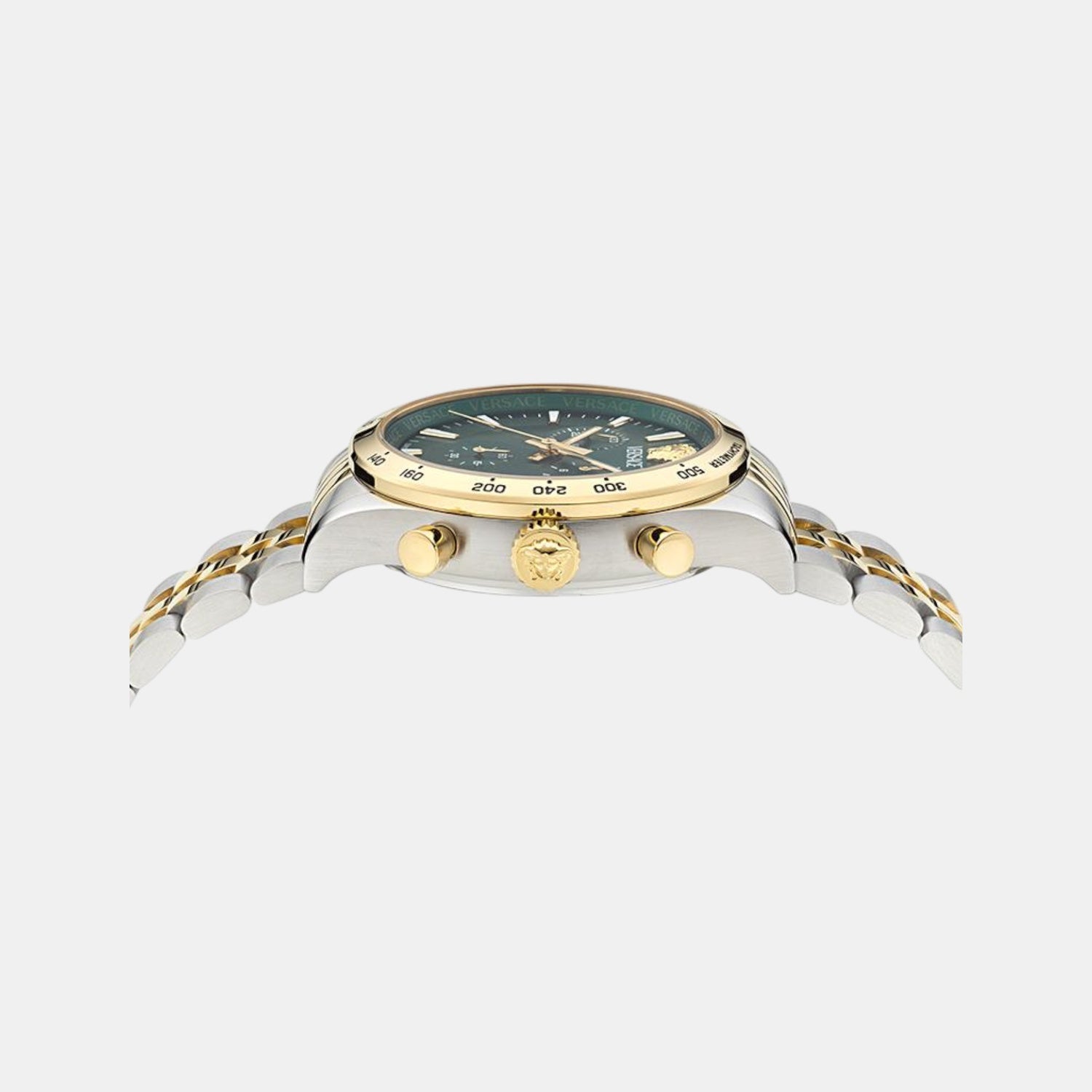 Versace Helleny.CHR.Petite Men Quartz Green Dial Analog Stainless Steel Watch VECFA0224 - view 2