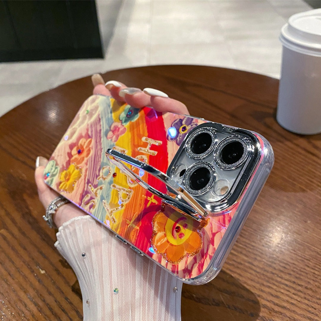 Peeperly Radiant Colorful Petals Rainbow Case - view 3