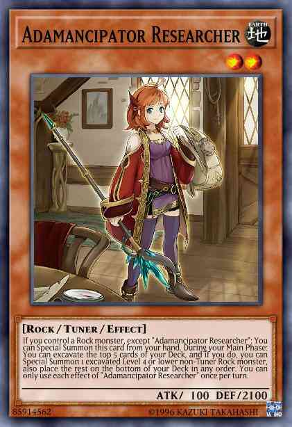 Yu-Gi-Oh! Adamancipator Researcher - SESL-EN002 - Secret Rare - 1st Edition