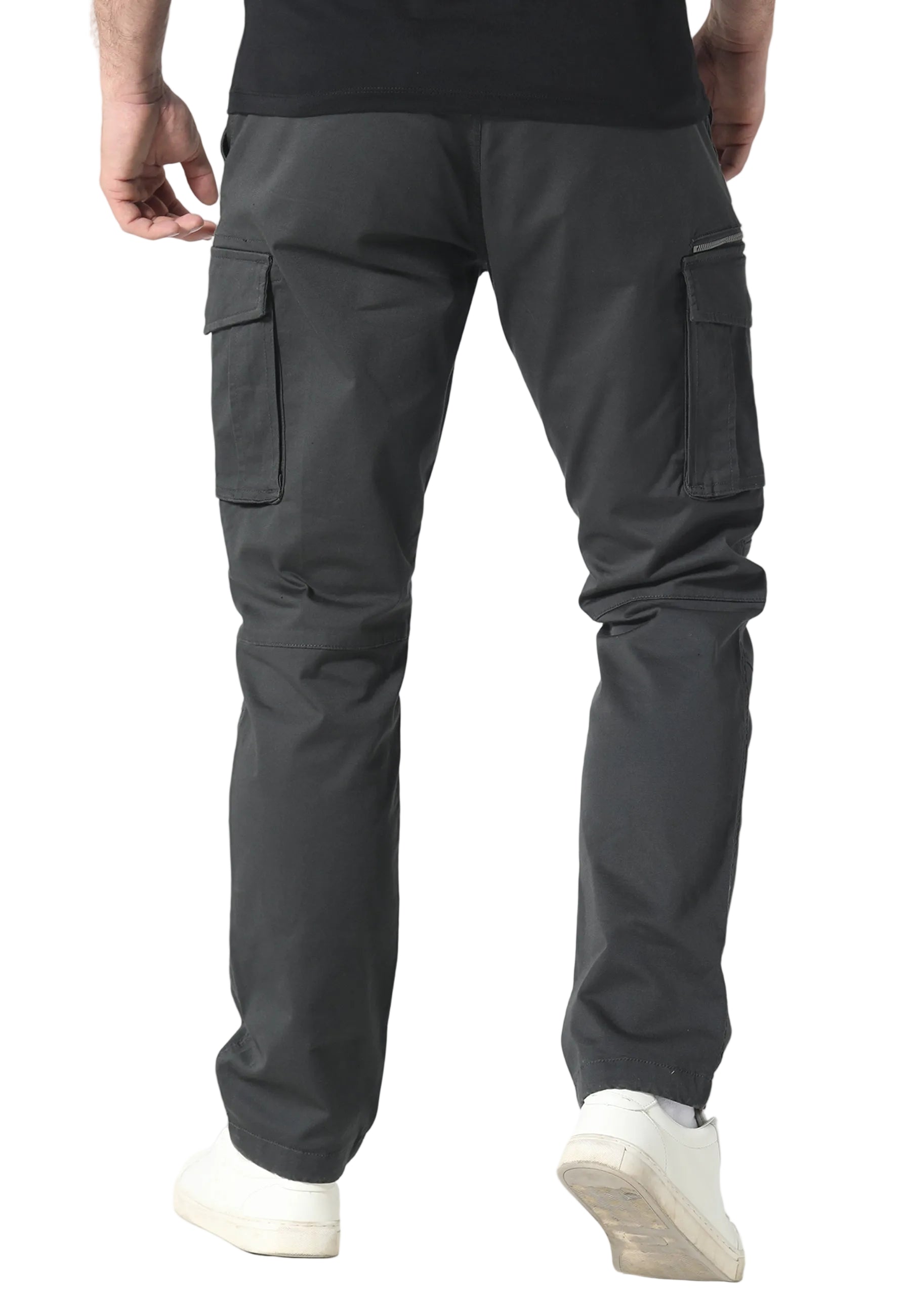 883 Police Newton Charcoal Cargo Pants - view 2