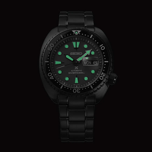 Seiko Prospex Black Series Night Vision Turtle Diver’s Black Dial 45mm Men SRPK43K1 - view 5