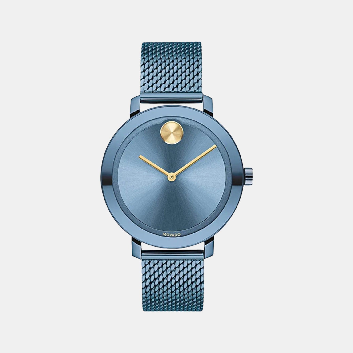 Movado Bold Women Quartz Blue Dial Analog Stainless Steel Watch 3600675