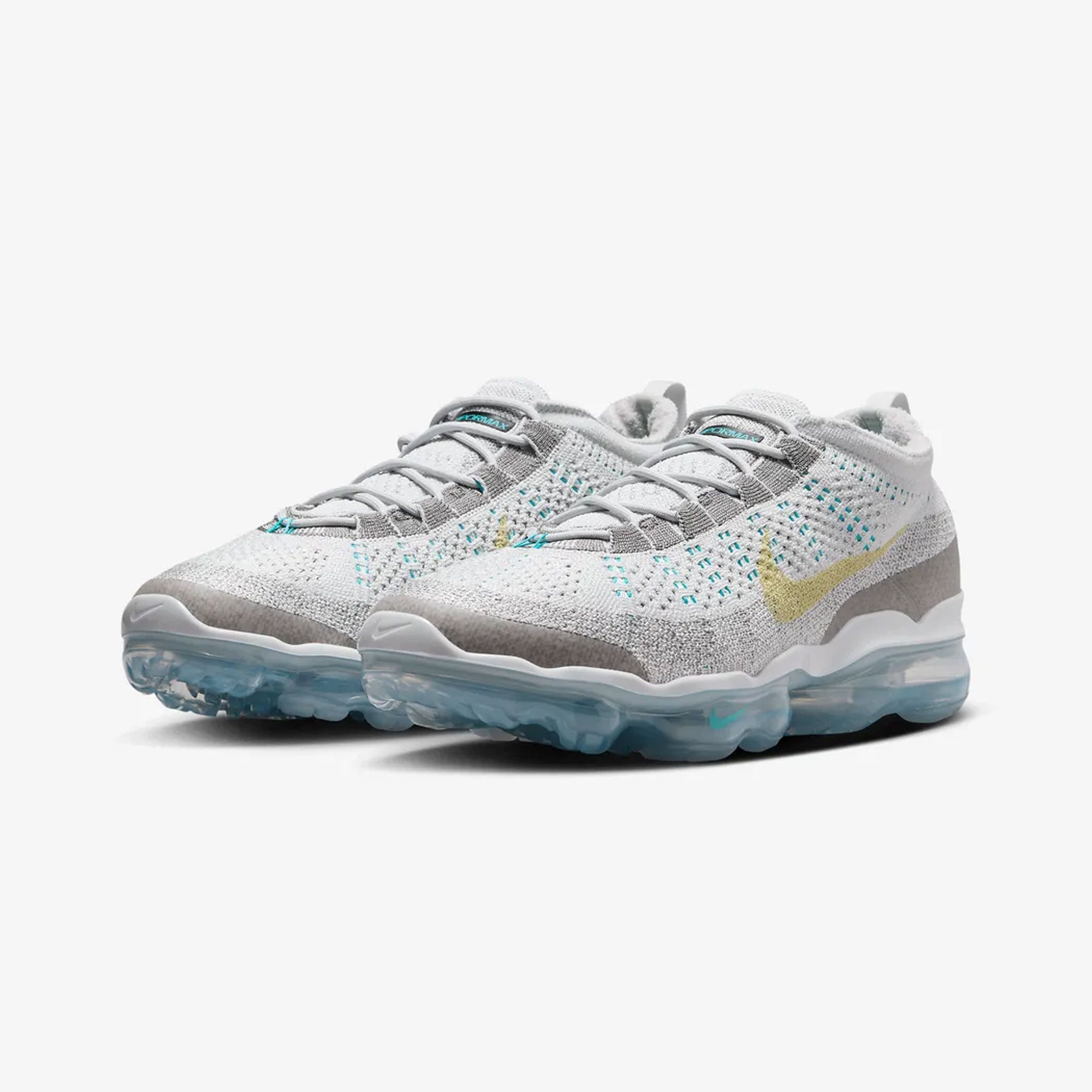 Nike | Air Vapormax 2023 Flyknit { Photon Dust/life Lime-flat Pewter - view 2