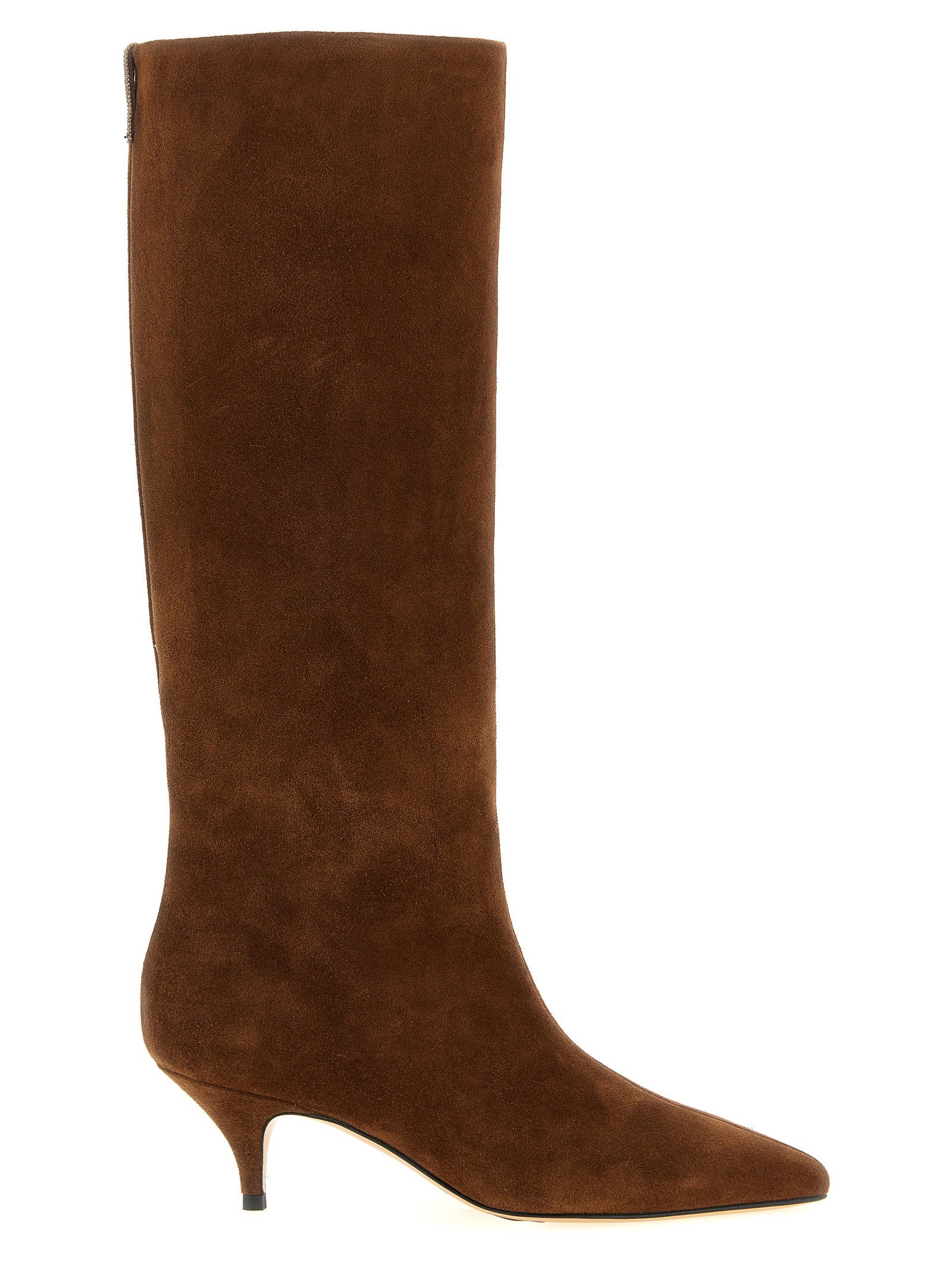 Fabiana Filippi High Suede Boots – 100% suede