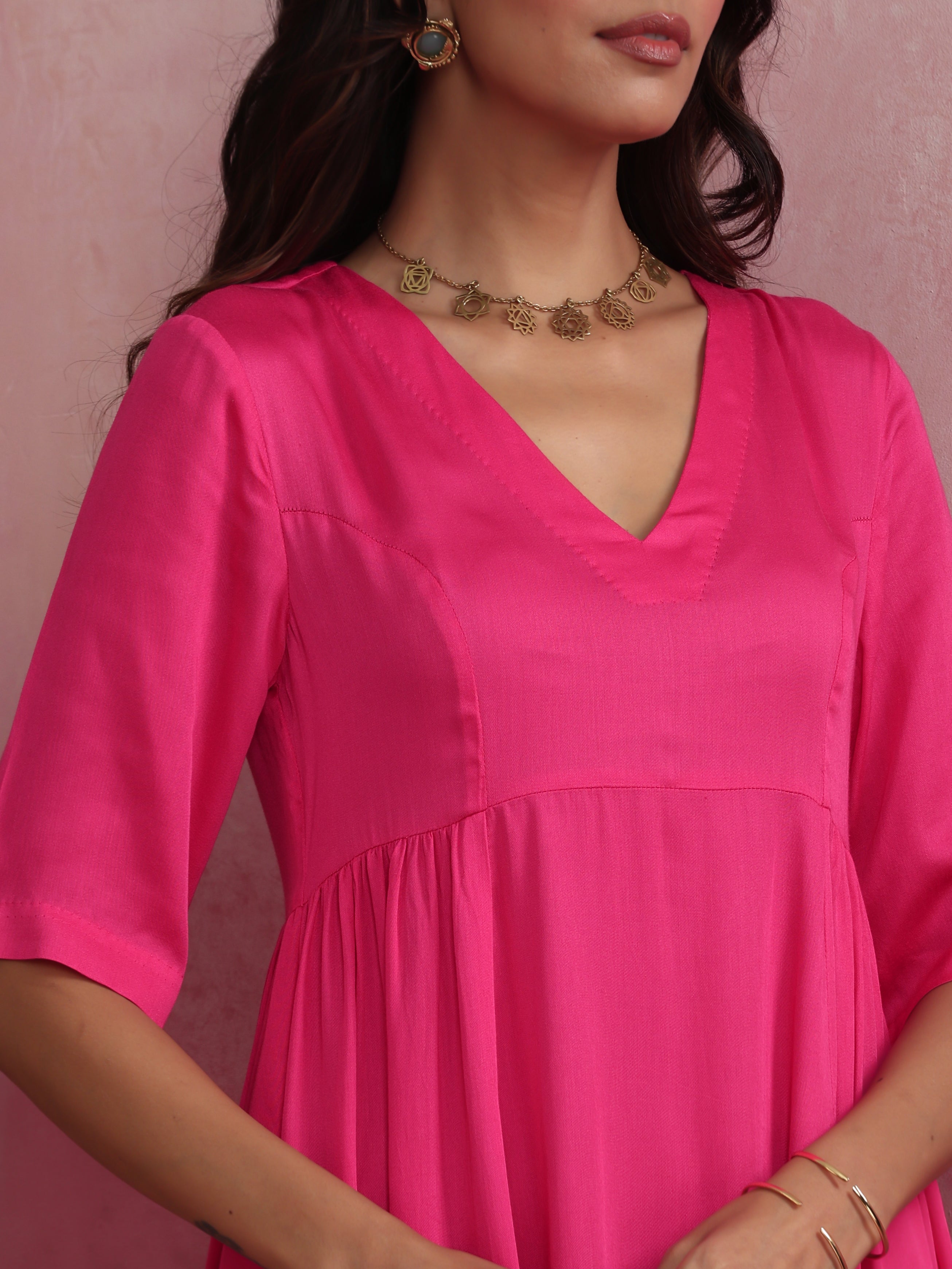 trueBrowns Modal Pink Dress - view 5