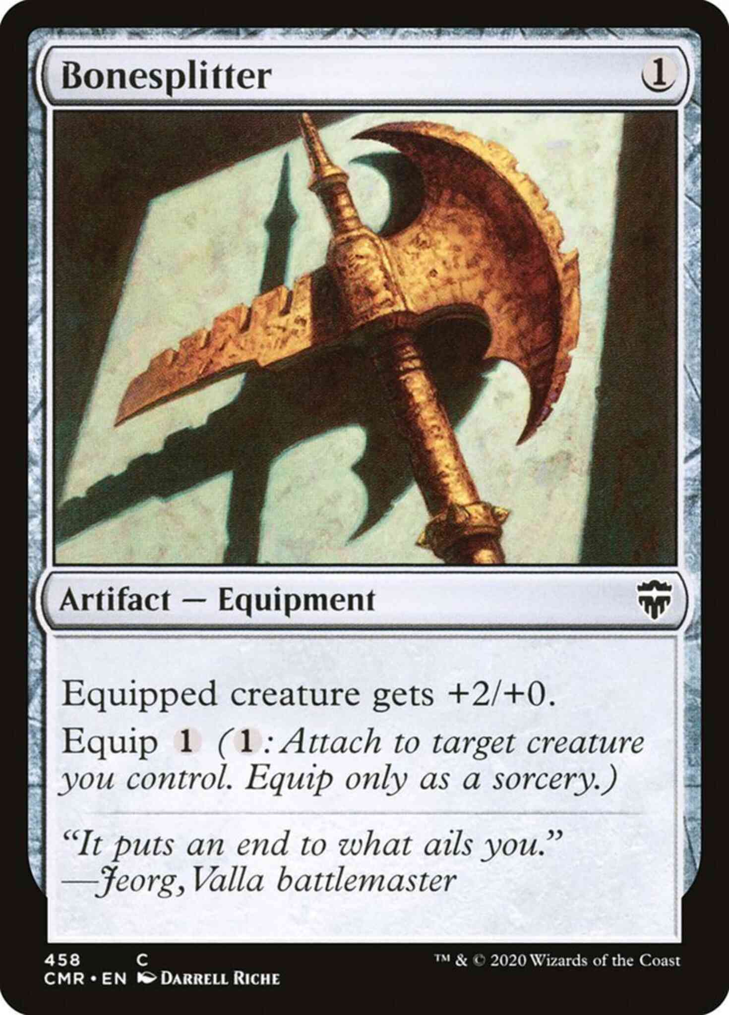 Bonesplitter 458 commander – Magic Bonesplitter [458] [Commander Legends] [Non-Foil]