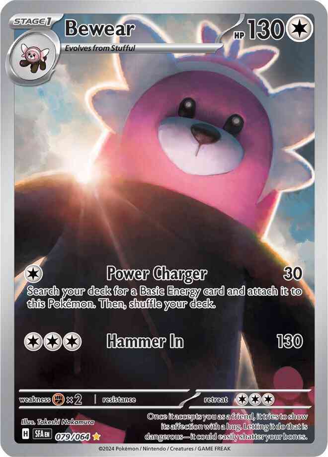 Illustration rare sv065-079 – Pokémon Bewear - 079/064 - Illustration Rare [sv065-079] [Ultra]