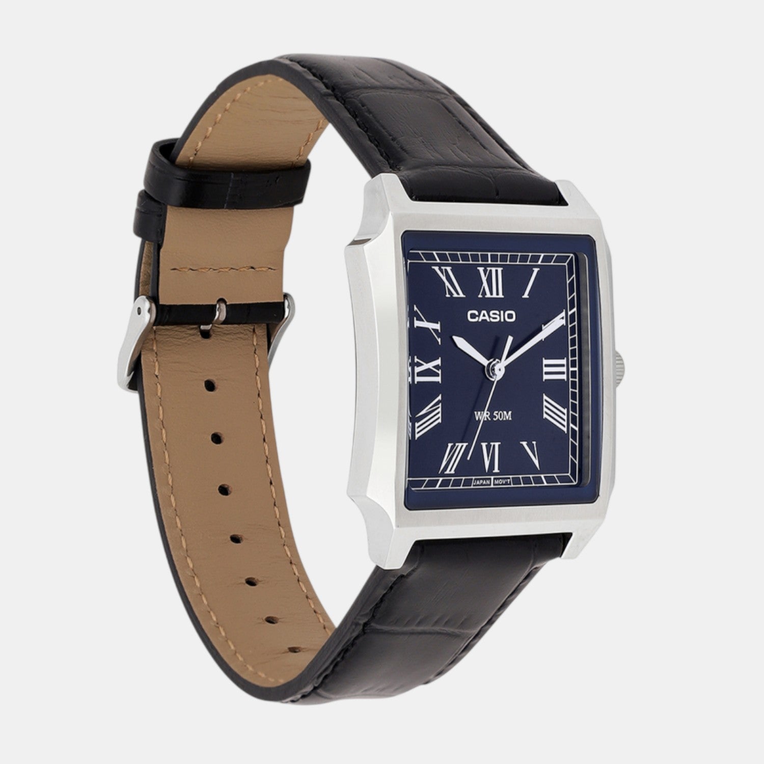 Casio Enticer Men Quartz Blue Dial Analog Stainless Steel Watch A2474 - view 2
