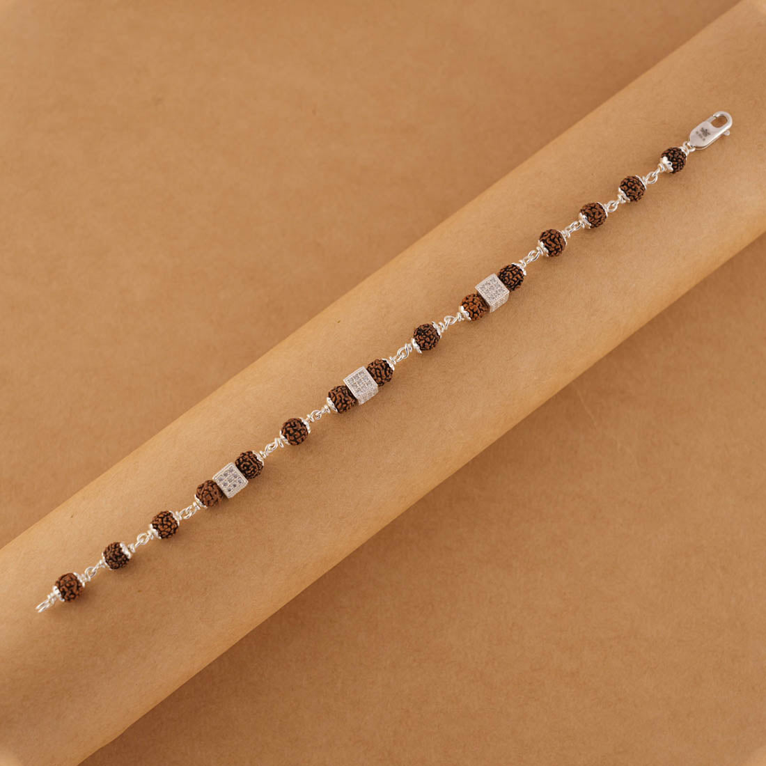 Prinjal Jewellers Single Rudraksha Bracelet - view 2