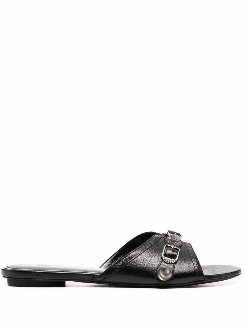 Balenciaga Cagole leather sandals – Upper: 100% Leather - view 9