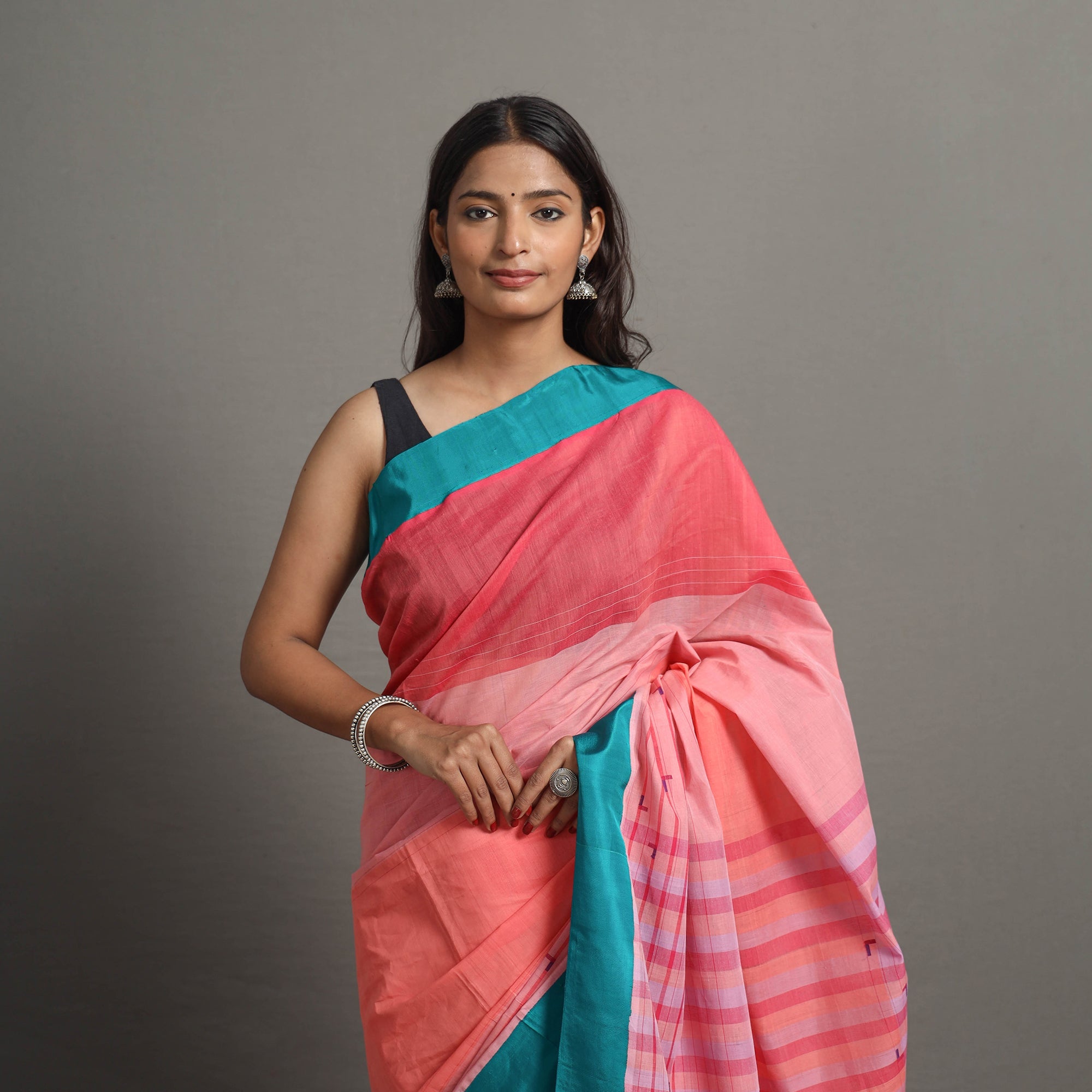 CHITRIKA Kuppadam Silk Border Cotton Handloom Saree 87 - view 3