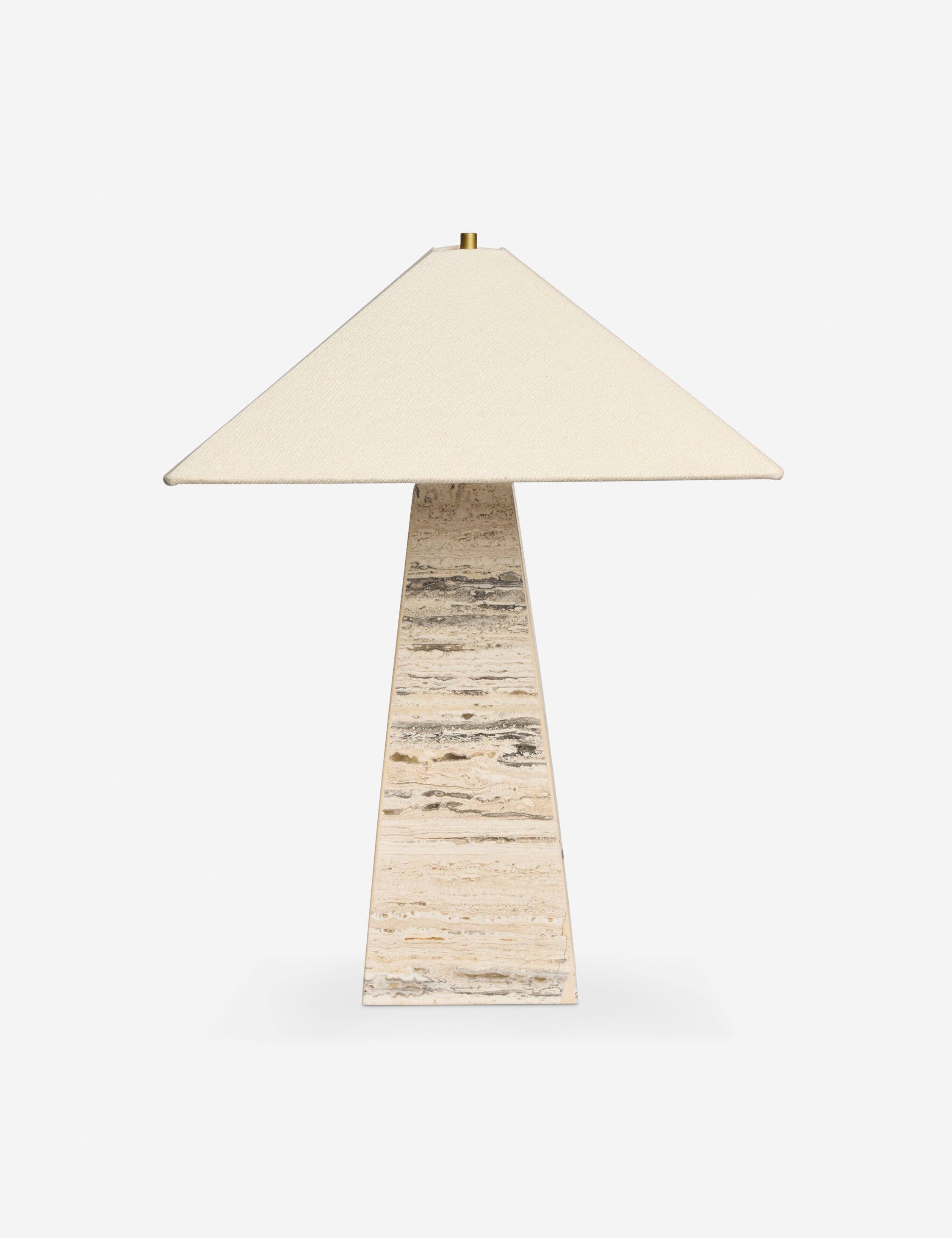 Lulu and Georgia Amine Table Lamp – Travertine