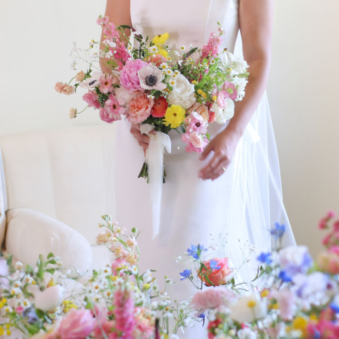fiftyflowers.com Wildflower Backyard Spring Wedding