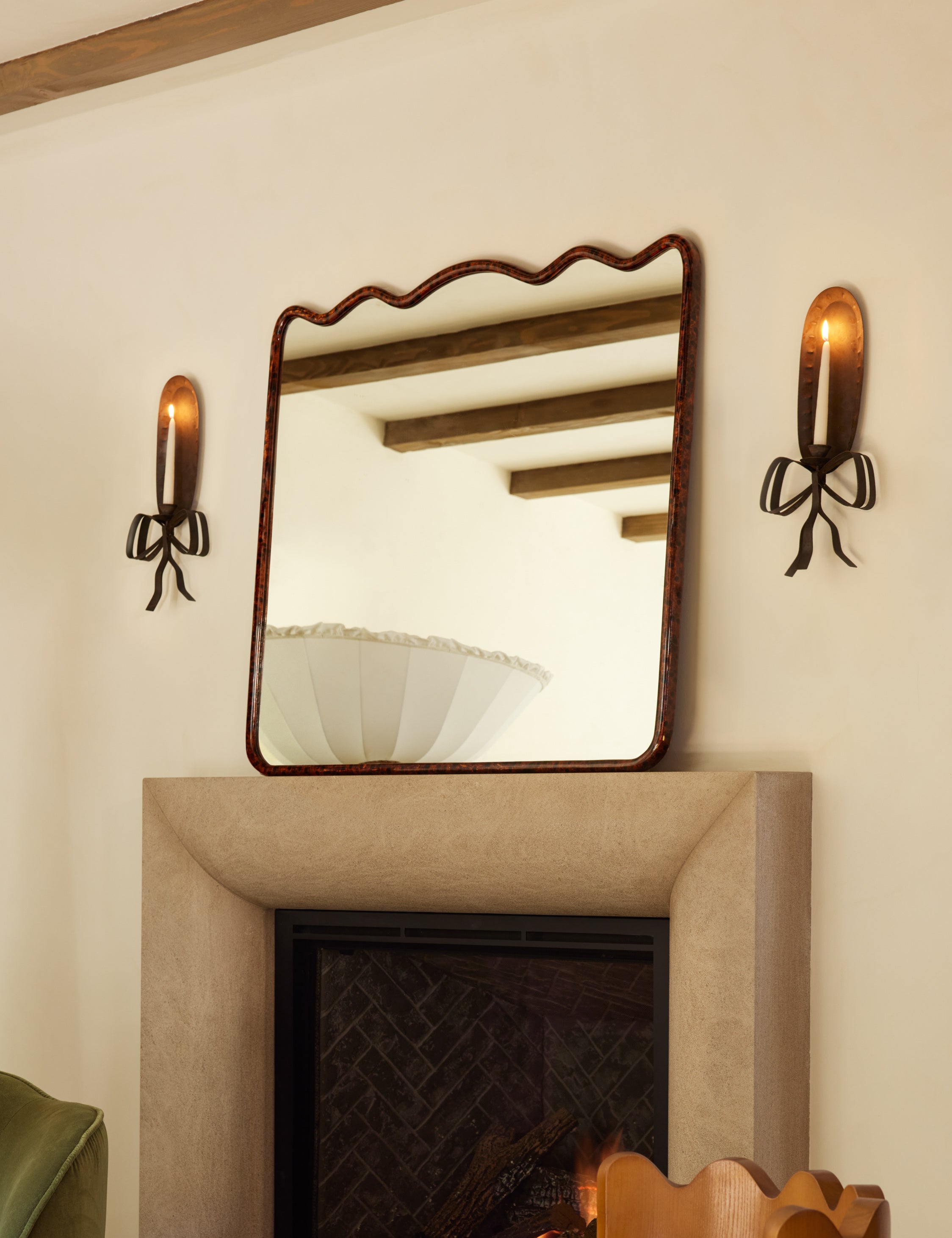 Lulu and Georgia Rook Mantel Mirror by Sarah Sherman Samuel - view 4
