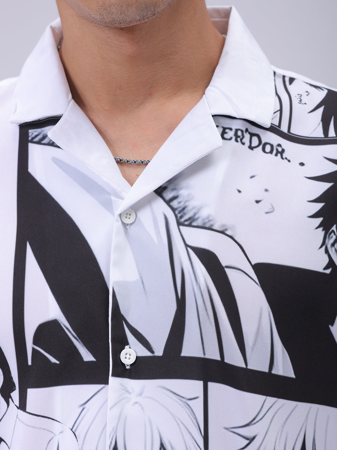 The Indian Garage Co Men's Black Oversized Fit Graphic Shirt - view 6