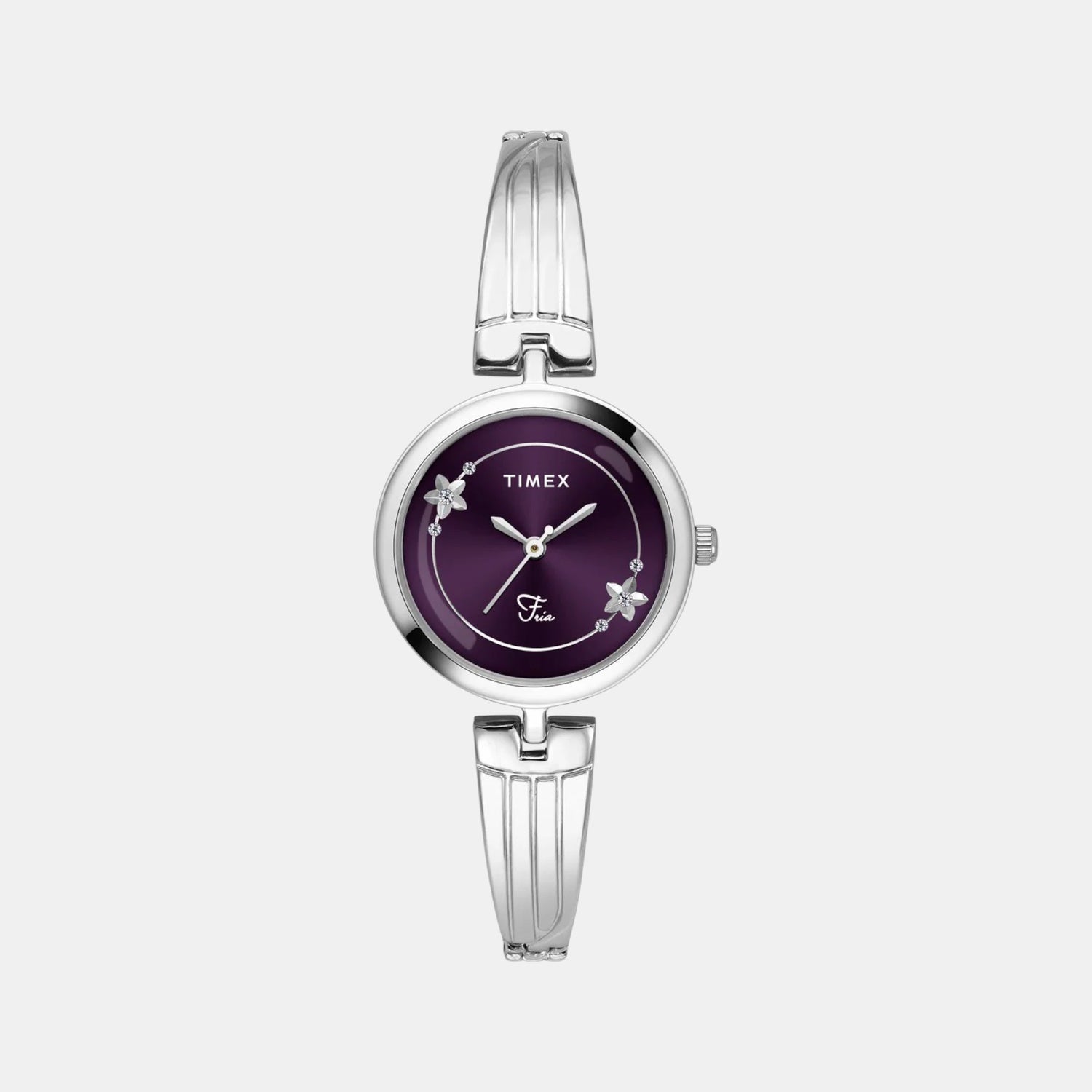 Timex Fria Women Quartz Violet Dial Analog Brass Watch TWEL19800