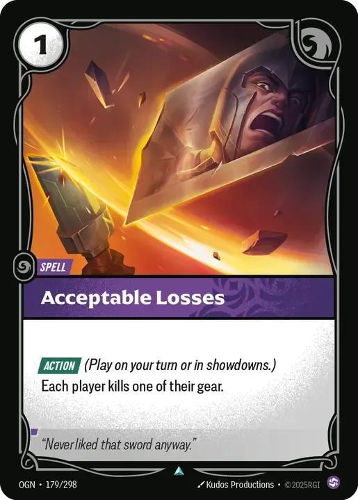 298 origins non-foil – Riftbound Acceptable Losses - 179/298 [Origins] [Non-Foil]