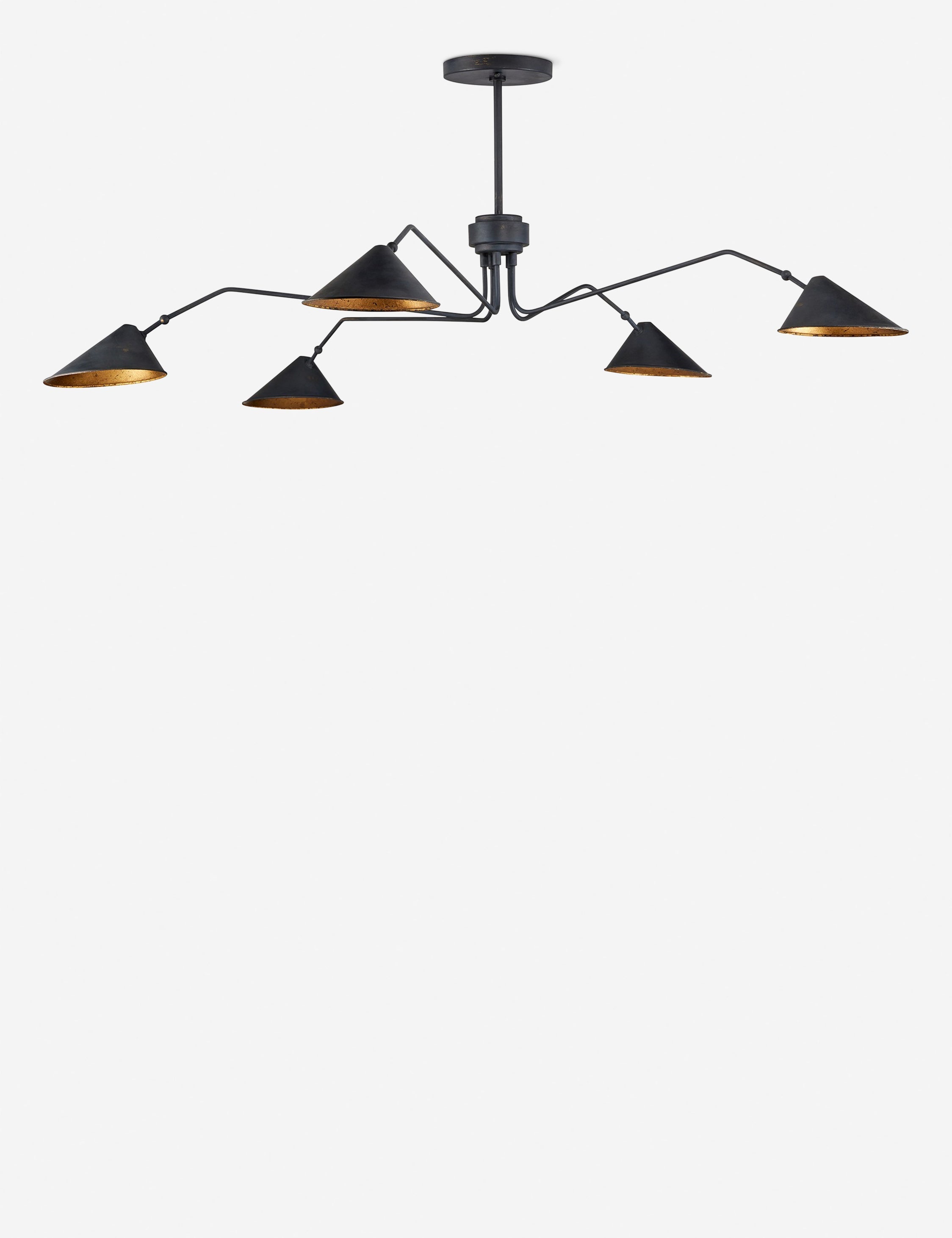 Lulu and Georgia Marca Chandelier – Black and Brass