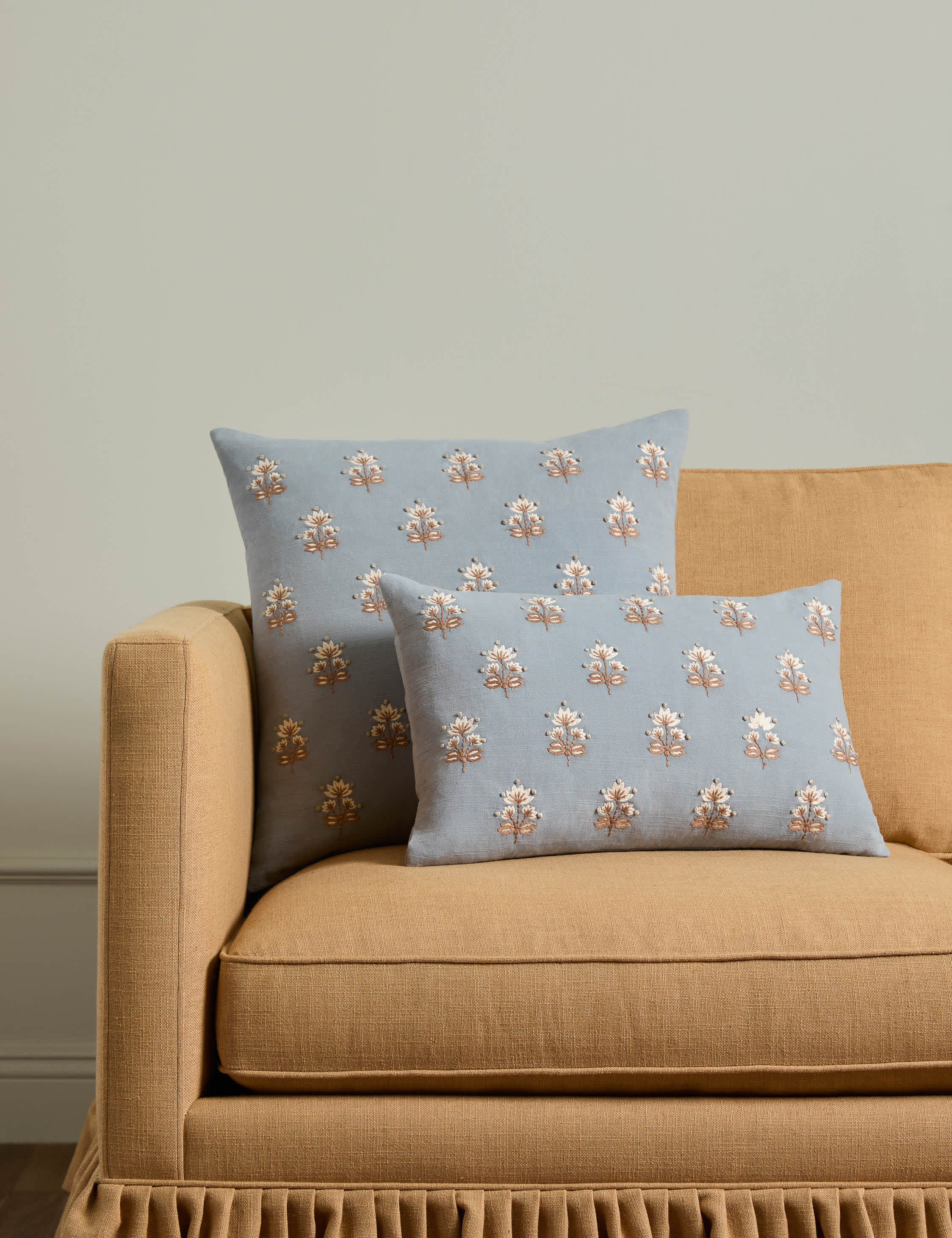 Lulu and Georgia Brive Embroidered Pillow