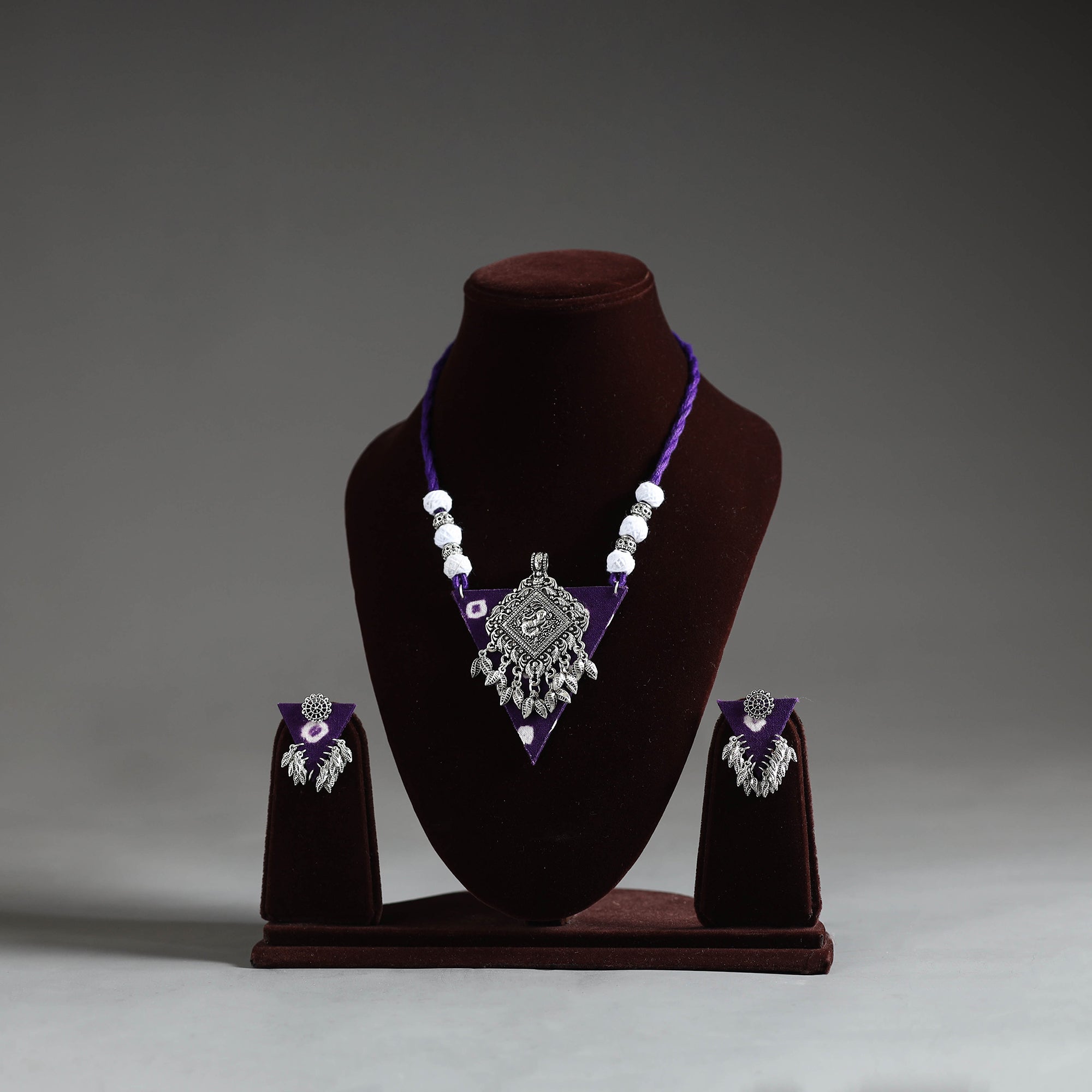 JALPARI Fabart German Silver Necklace Set 07