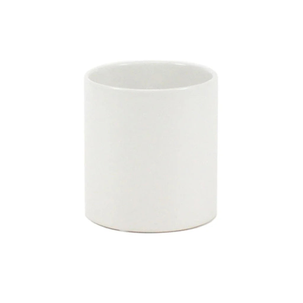 FiftyFlowers White Cylinder Flower Vase