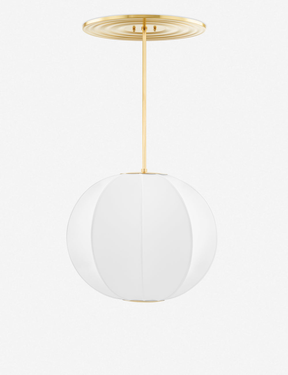 Lulu and Georgia Nguyen Pendant Light – White and Brass