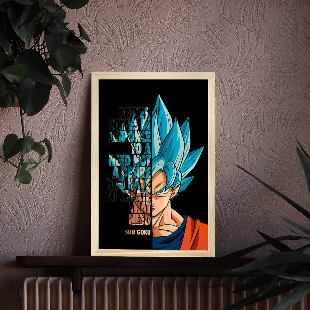 Bigsmall_cc Son Goku Wooden Wall Art - view 9