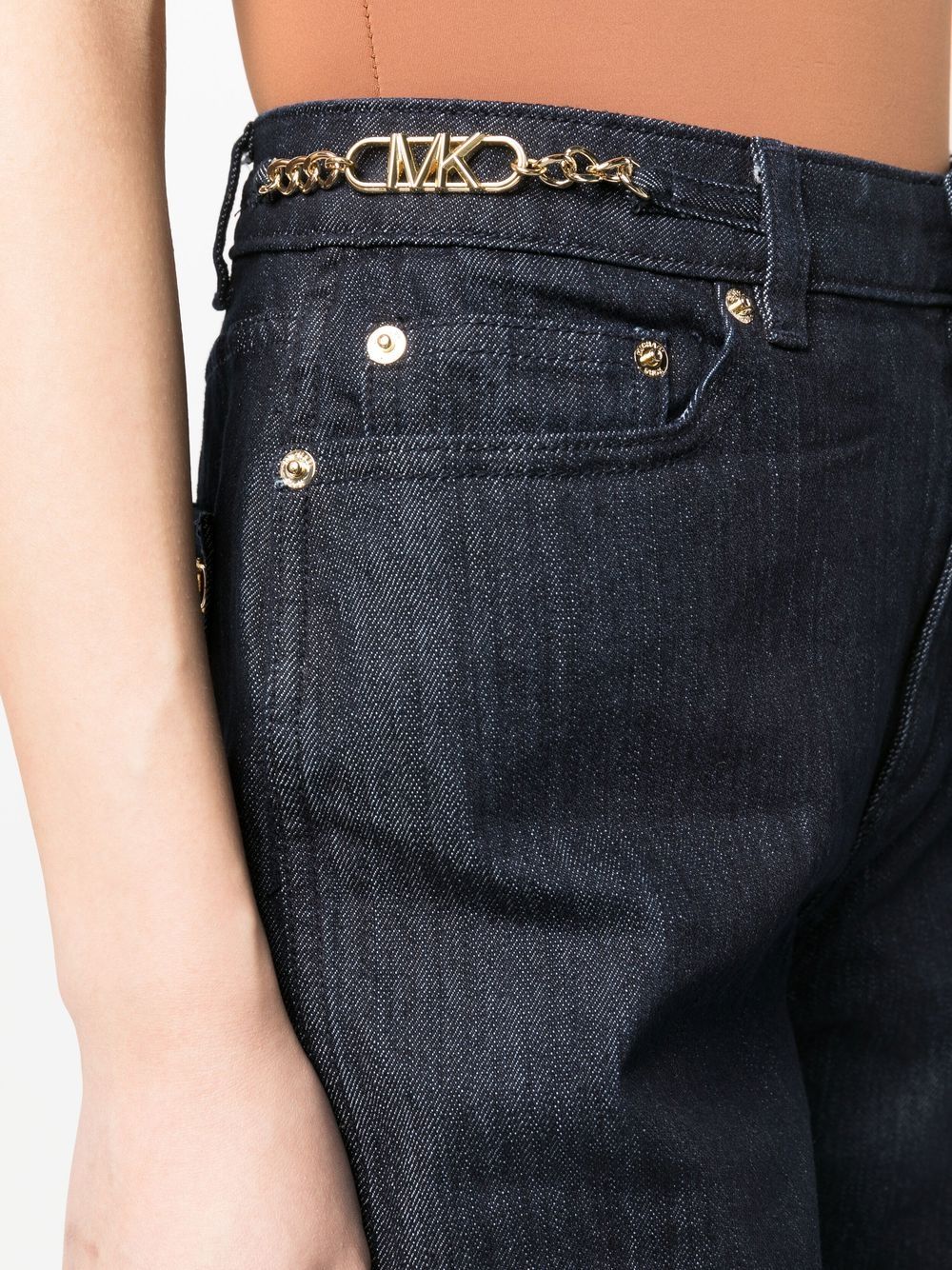 Mmk Cropped denim jeans - view 4