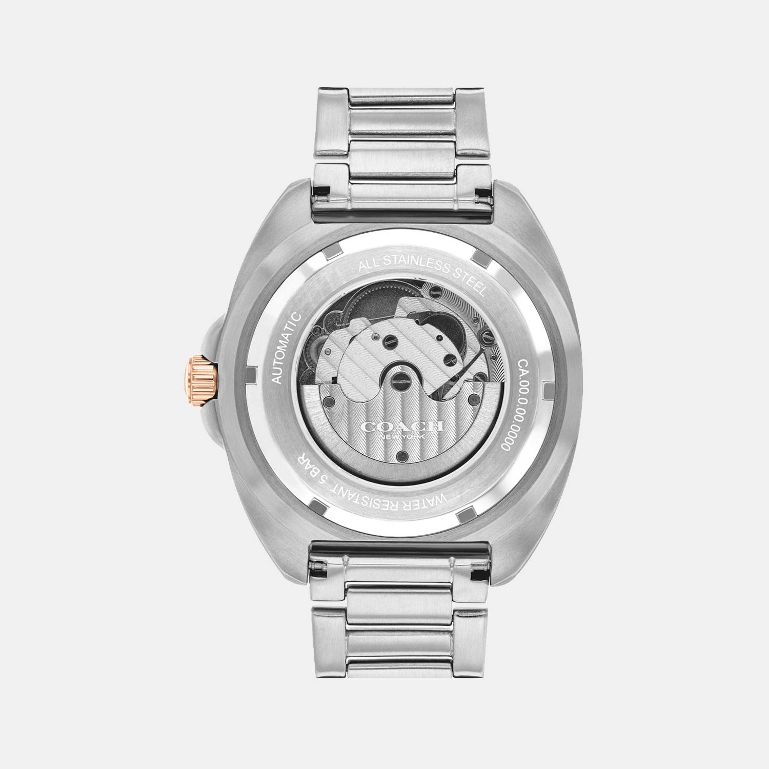 Coach Charter Men Automatic Blue Dial Analog Stainless Steel Watch 14602729 - view 3