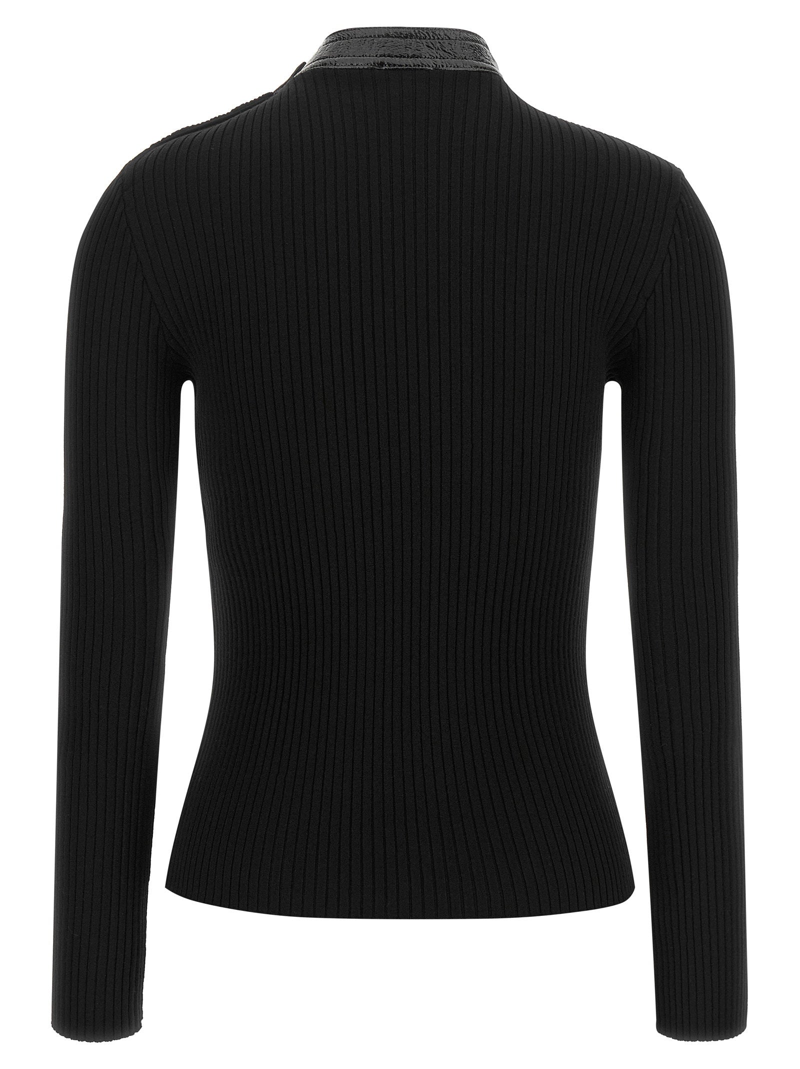 Courreges Vinyl Collar Sweater - view 2