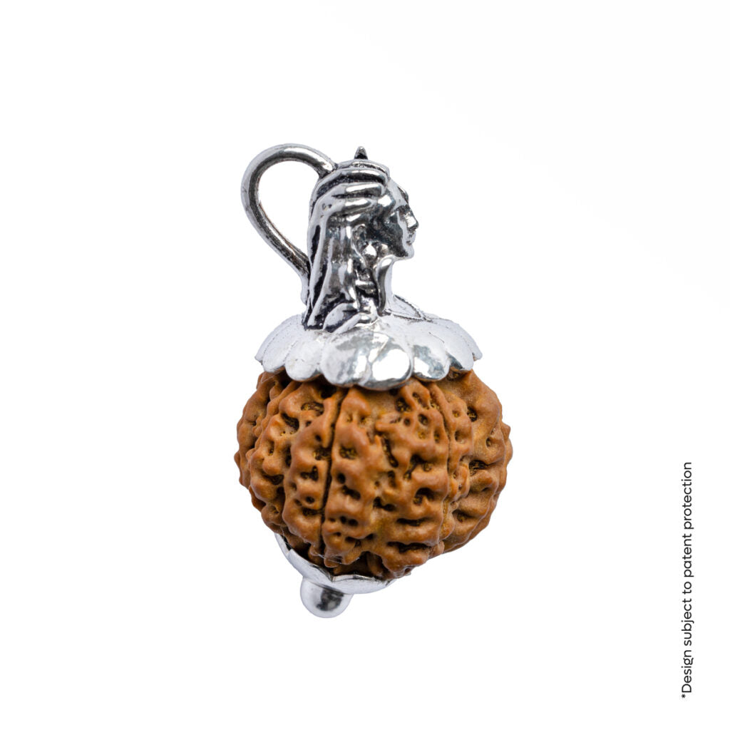 Prinjal Jewellers Adiyogi Pendant (8 Mukhi Nepali Rudraksha) With Chain - view 9