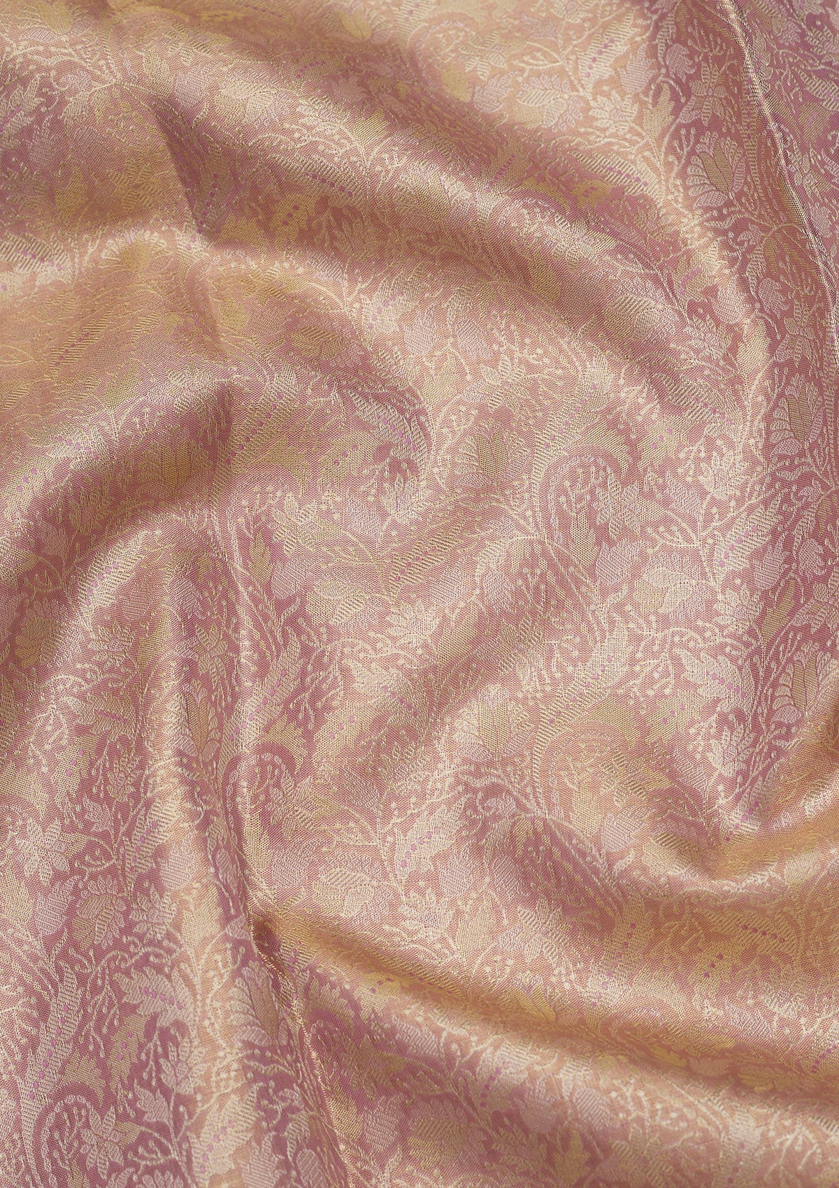 Koskii Mauve Zariwork Pure Silk Saree – Women's - view 2