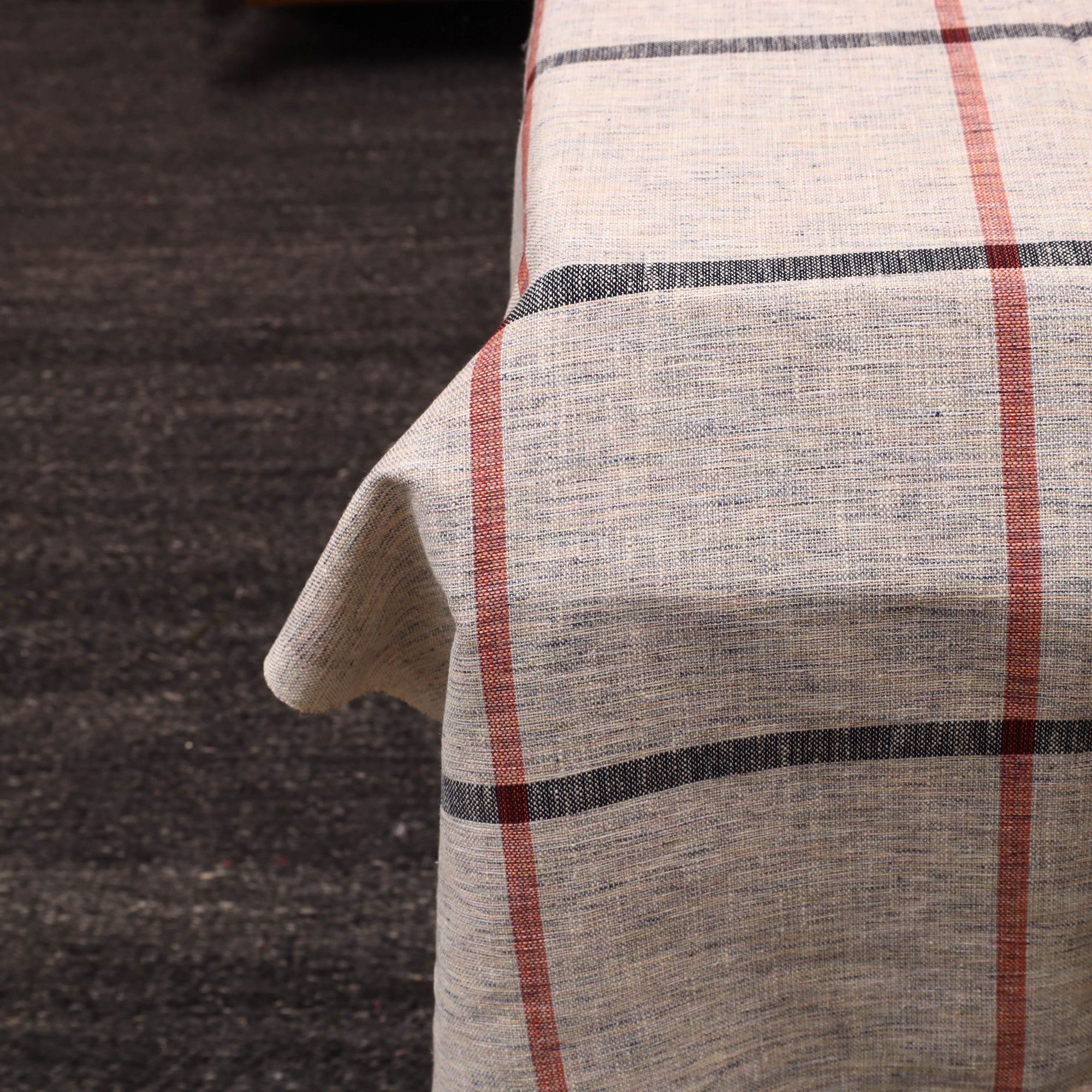 GWALIOR HANDLOOMS Beige - Plain Cotton Single Handloom Bed Cover (90 x 60 in) 75 - view 3
