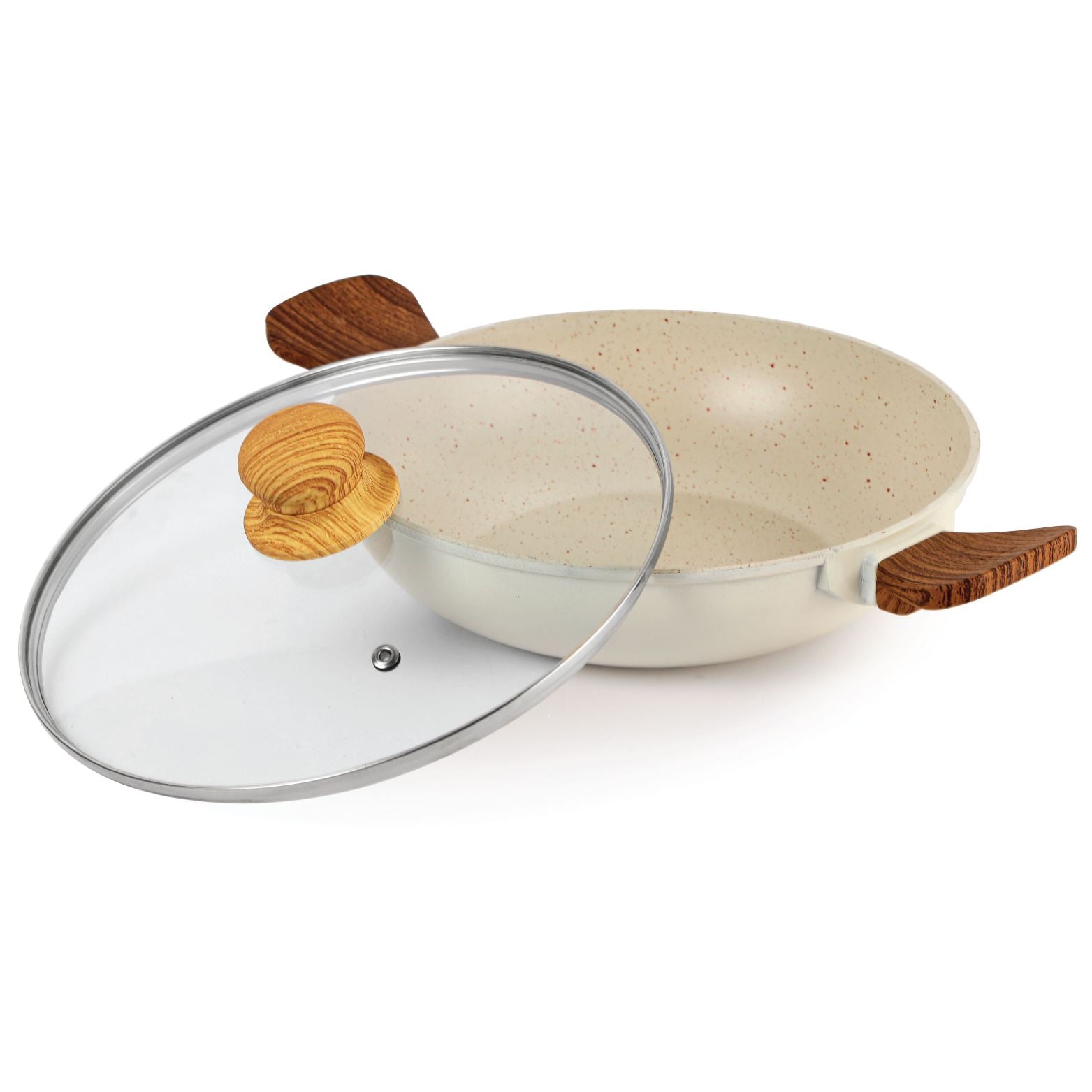 Cello Castello Die Cast Induction Base Kadai With Glass Lid - view 4