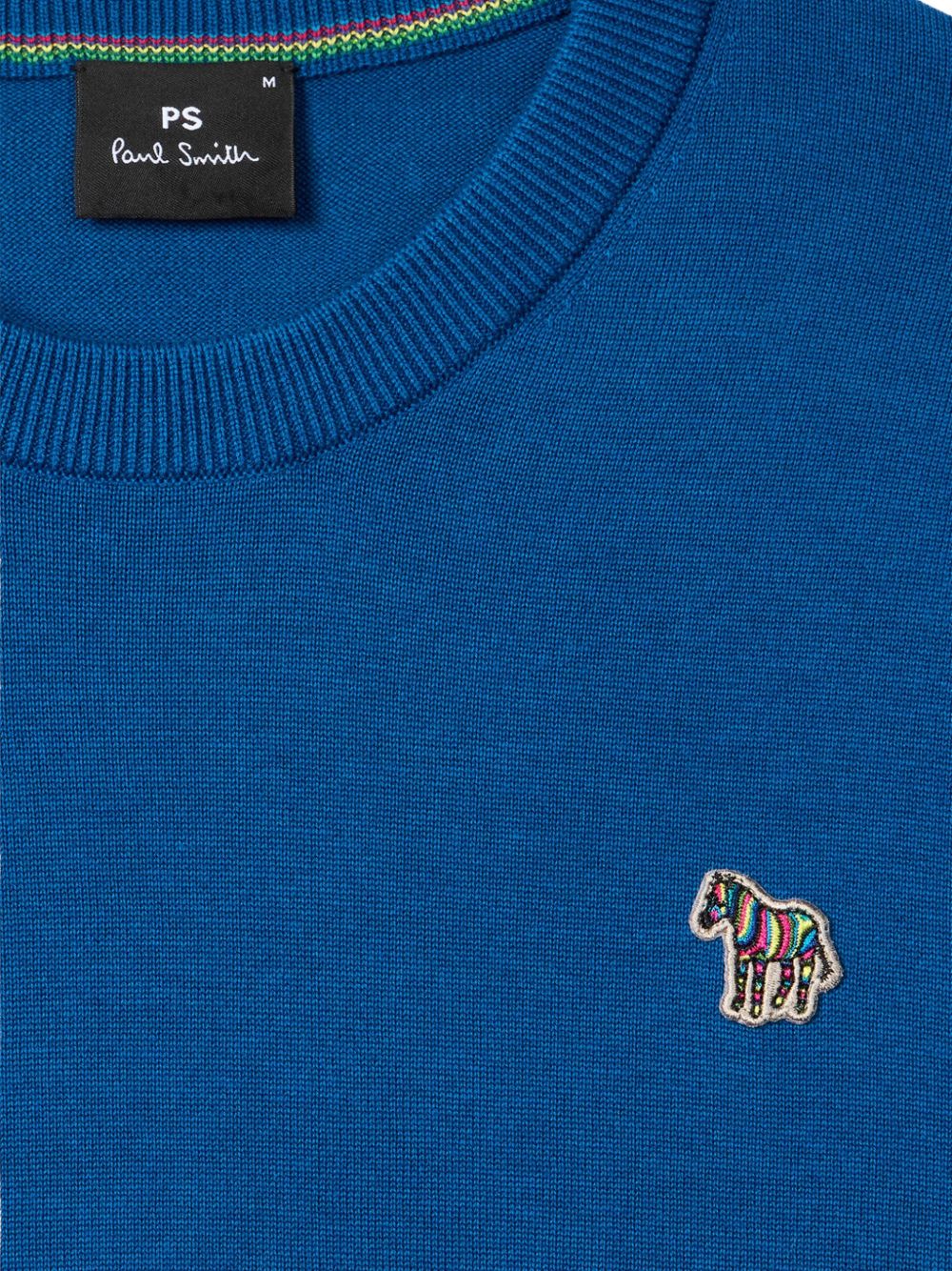 Ps By Paul Smith Zebra logo cotton sweater – 100% ORGANIC COTTON - view 2