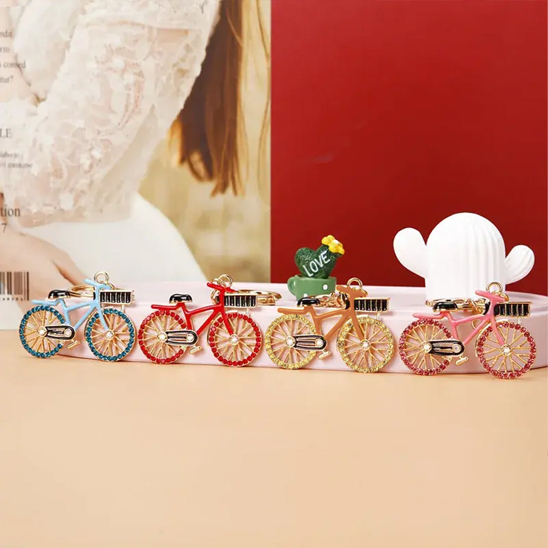 Peeperly Cute Charming Bicycle Keychain