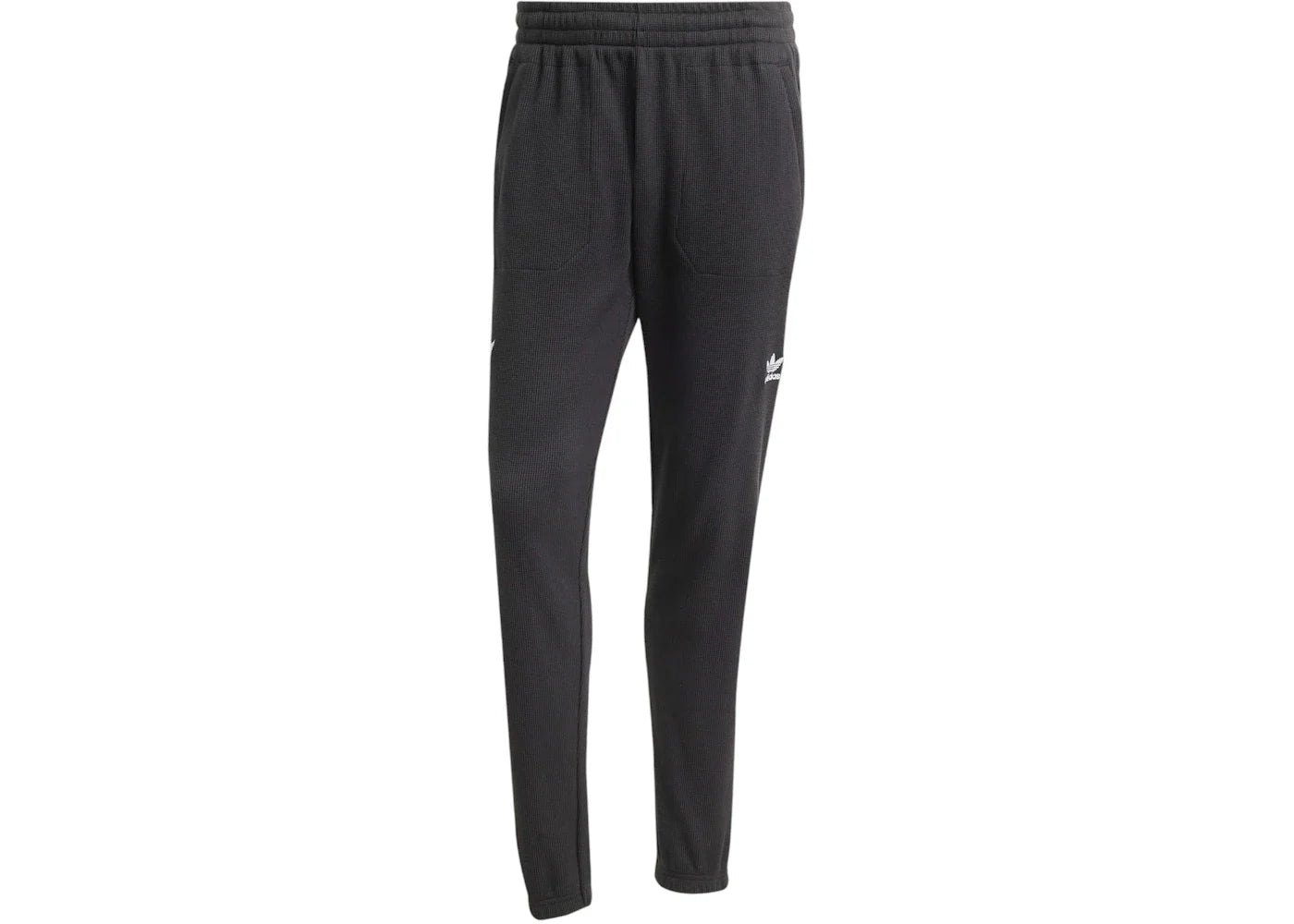 adidas All Blacks Essentials Waffle Tracksuit Bottoms All Black