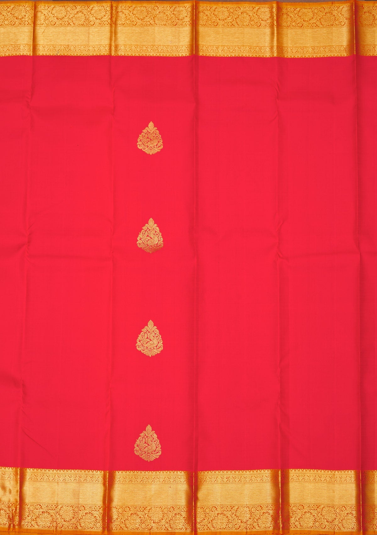 Koskii Red Zariwork Pure Silk Saree – Women's - view 6