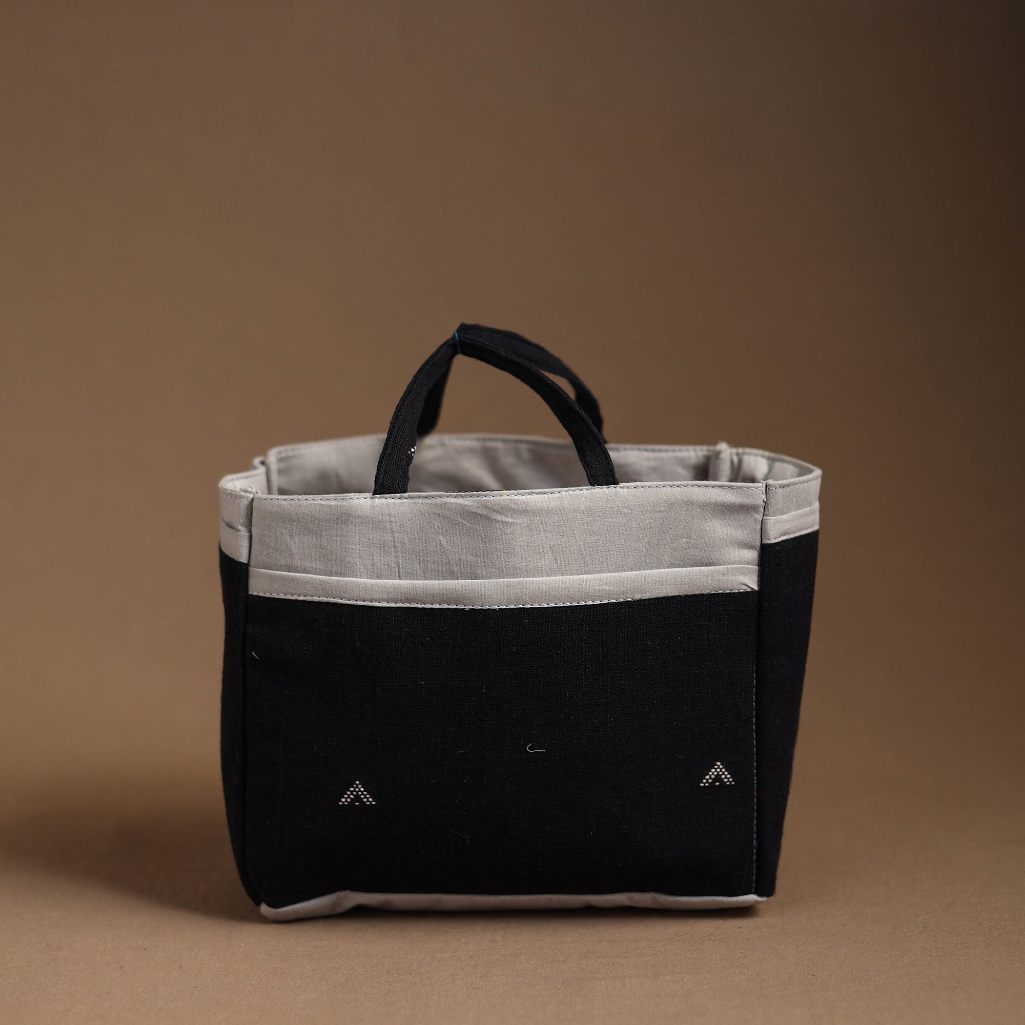 NOORI BAZAR Black - Handmade Cotton Multipurpose Cosmetic/Toiletry Bag 03