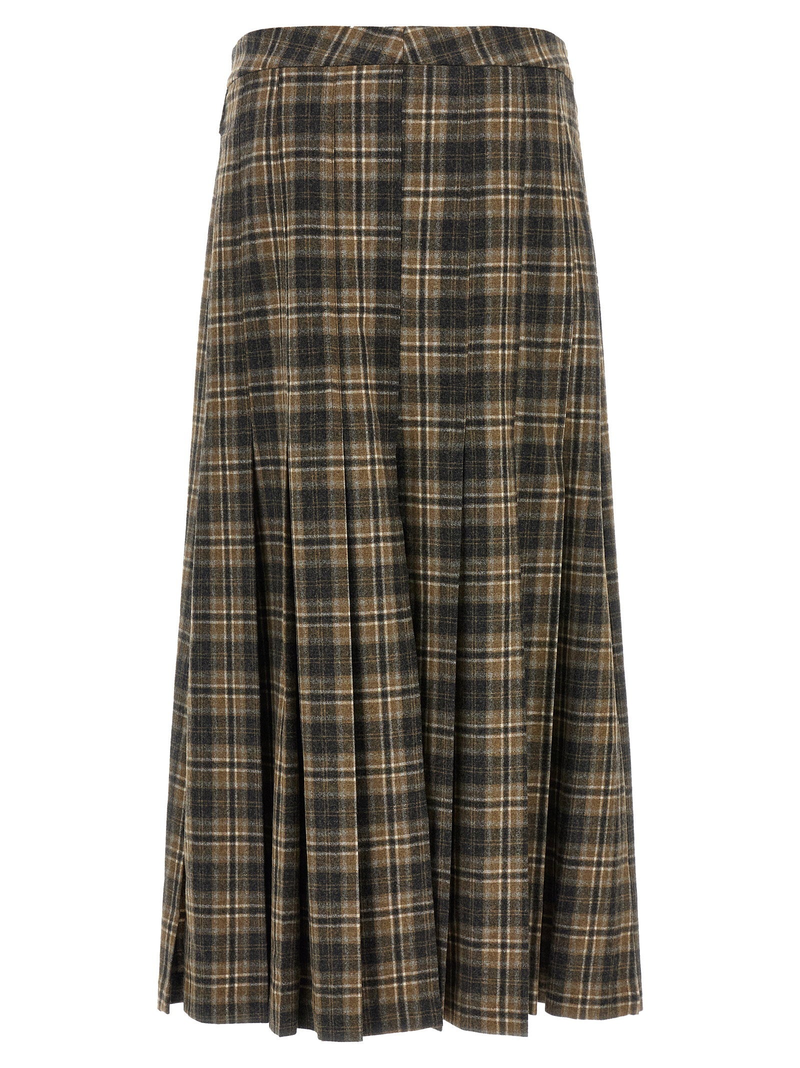 Brunello Cucinelli Tartan Skirt – 74% wv, 25% pa, 1% co - view 2