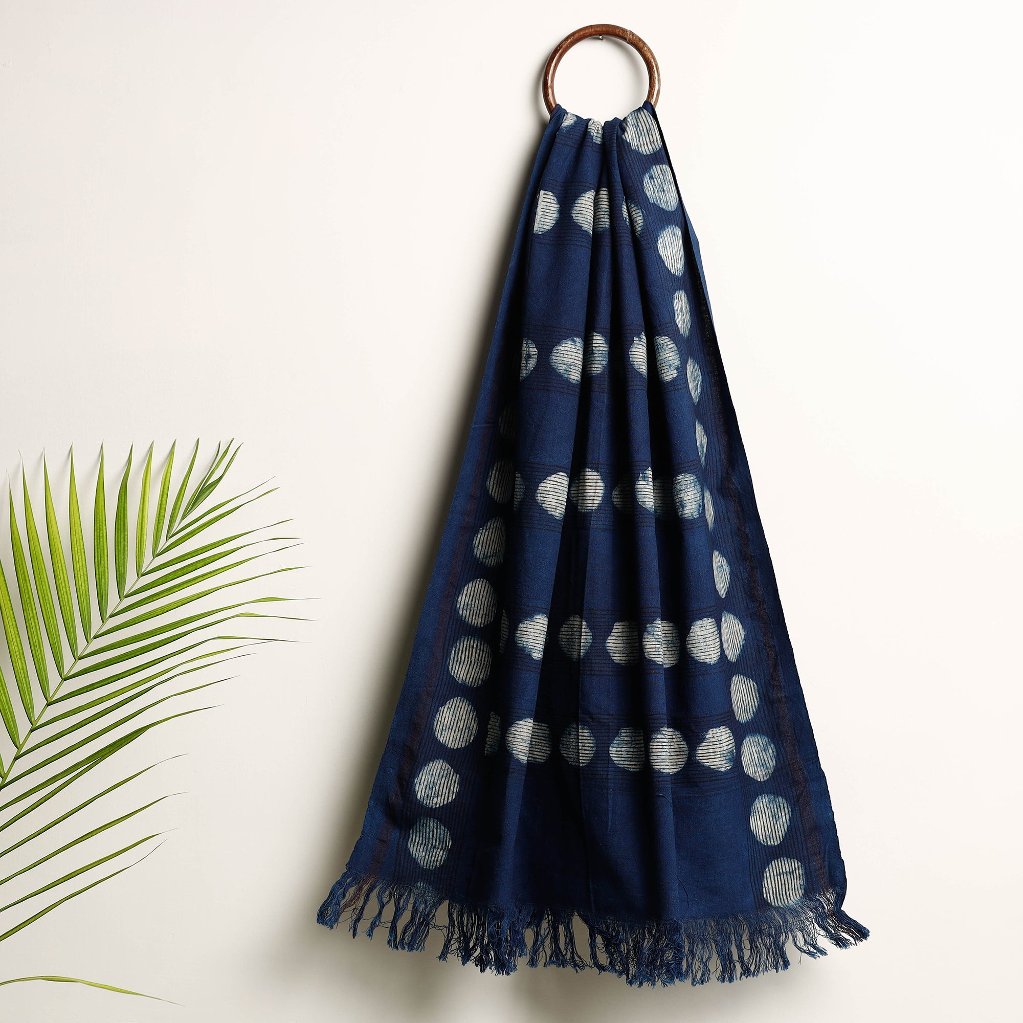 HAVELI CHRONICLES Blue - Akola Block Printed Pure Handloom Cotton Towel