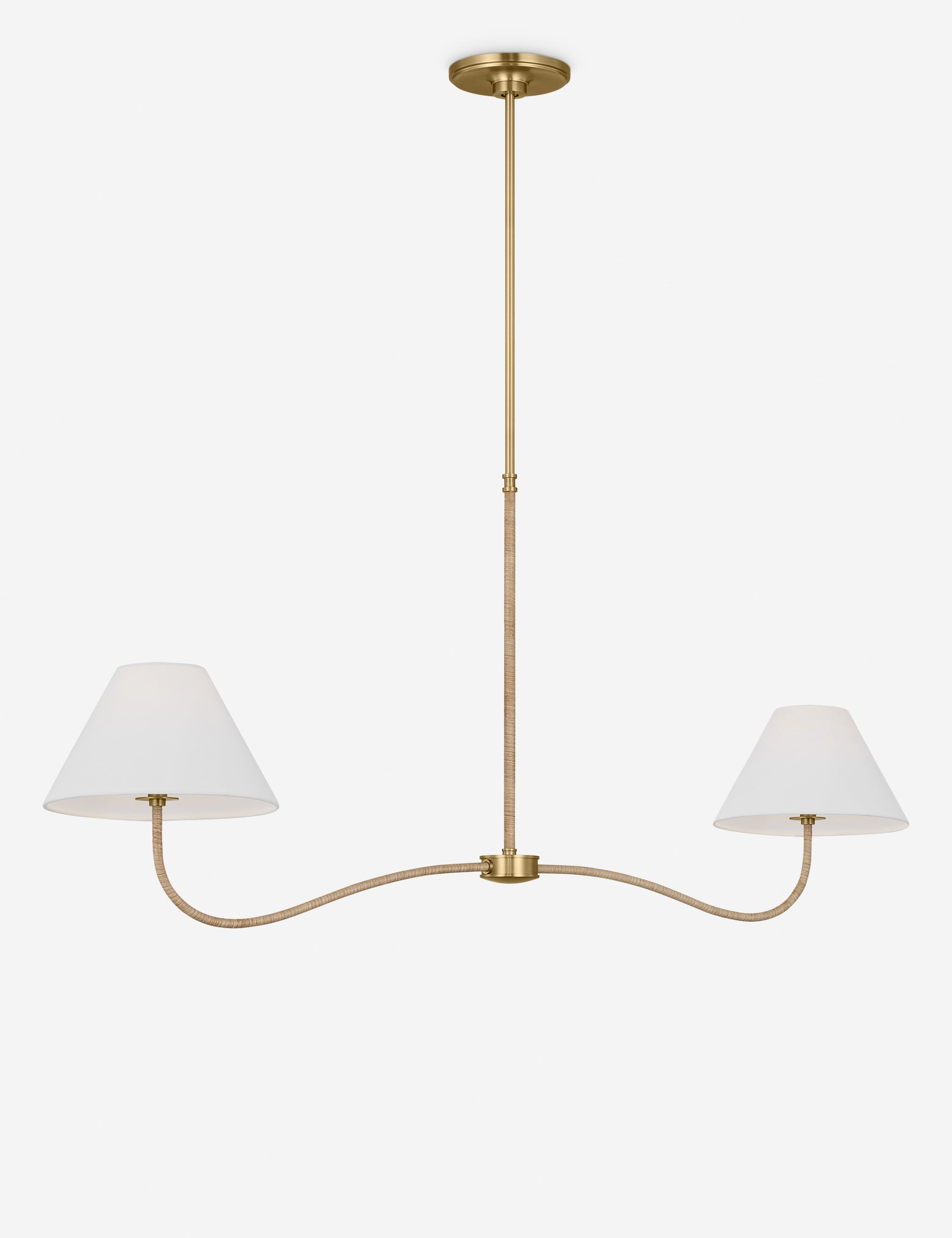 Lulu and Georgia Swanner Linear Chandelier – Brass - view 2