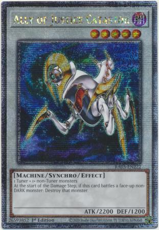 Yu-Gi-Oh! Ally of Justice Catastor - RA03-EN222 - Quarter Century Secret Rare - 1st Edition