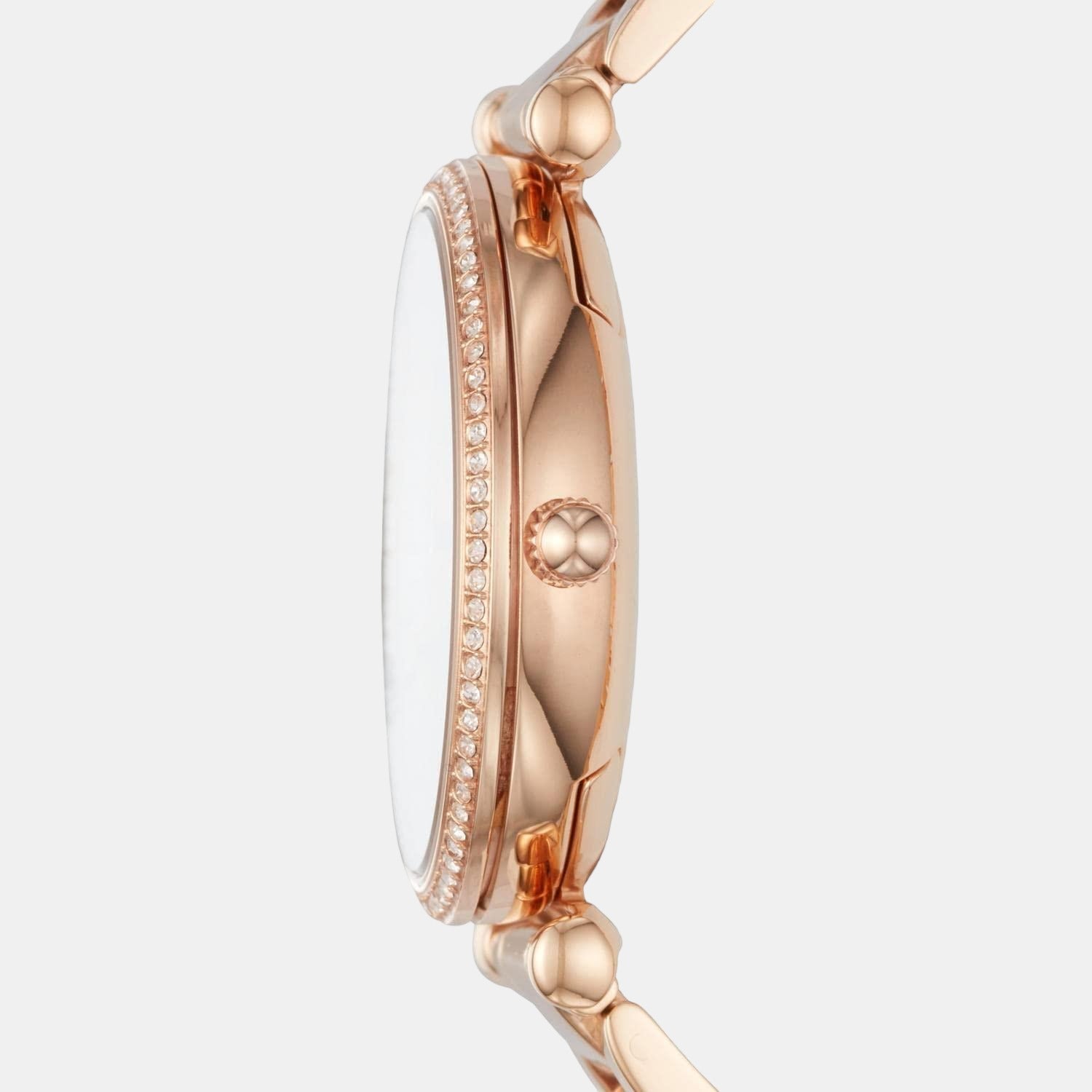 Fossil Carlie Women Quartz Rose Gold Dial Analog Stainless Steel Watch ES4301 - view 2
